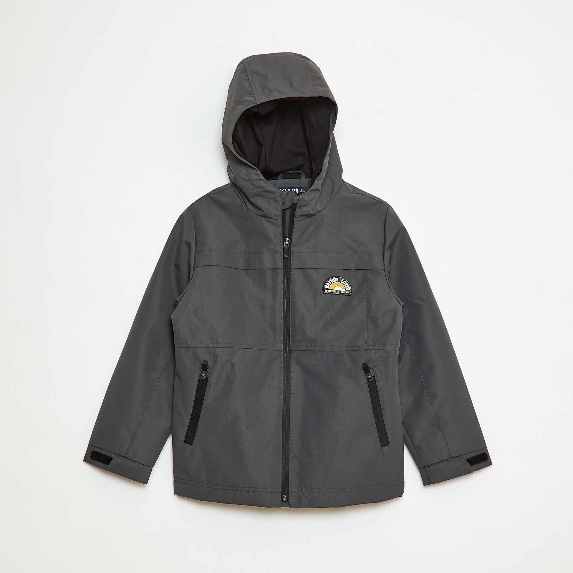 Lightweight Cotton Hooded Parka BLACK