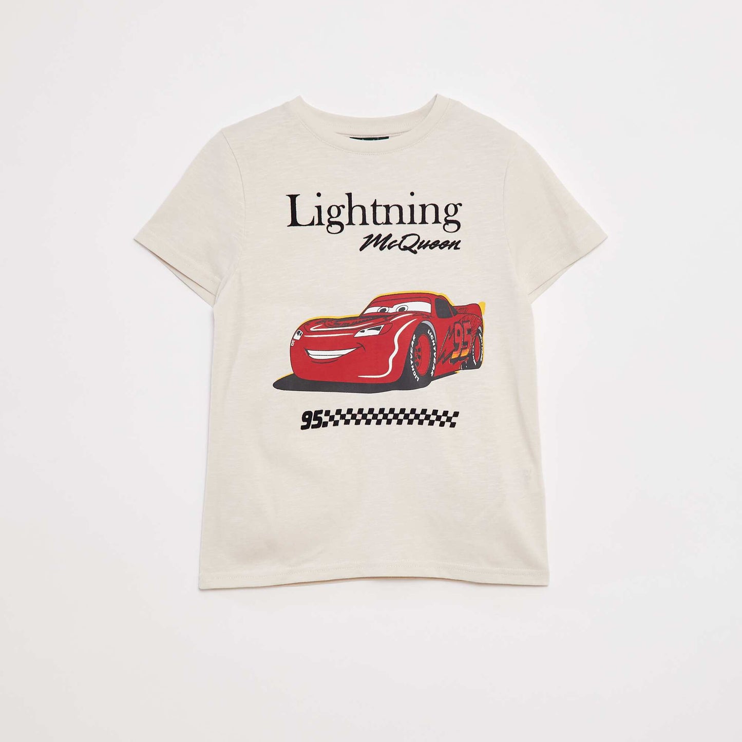 Cars printed loose-fit T-shirt BEIGE