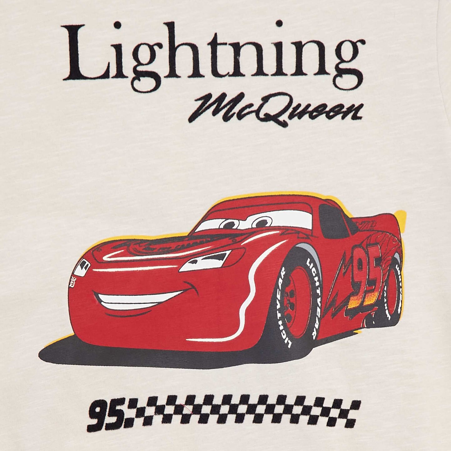Cars printed loose-fit T-shirt BEIGE
