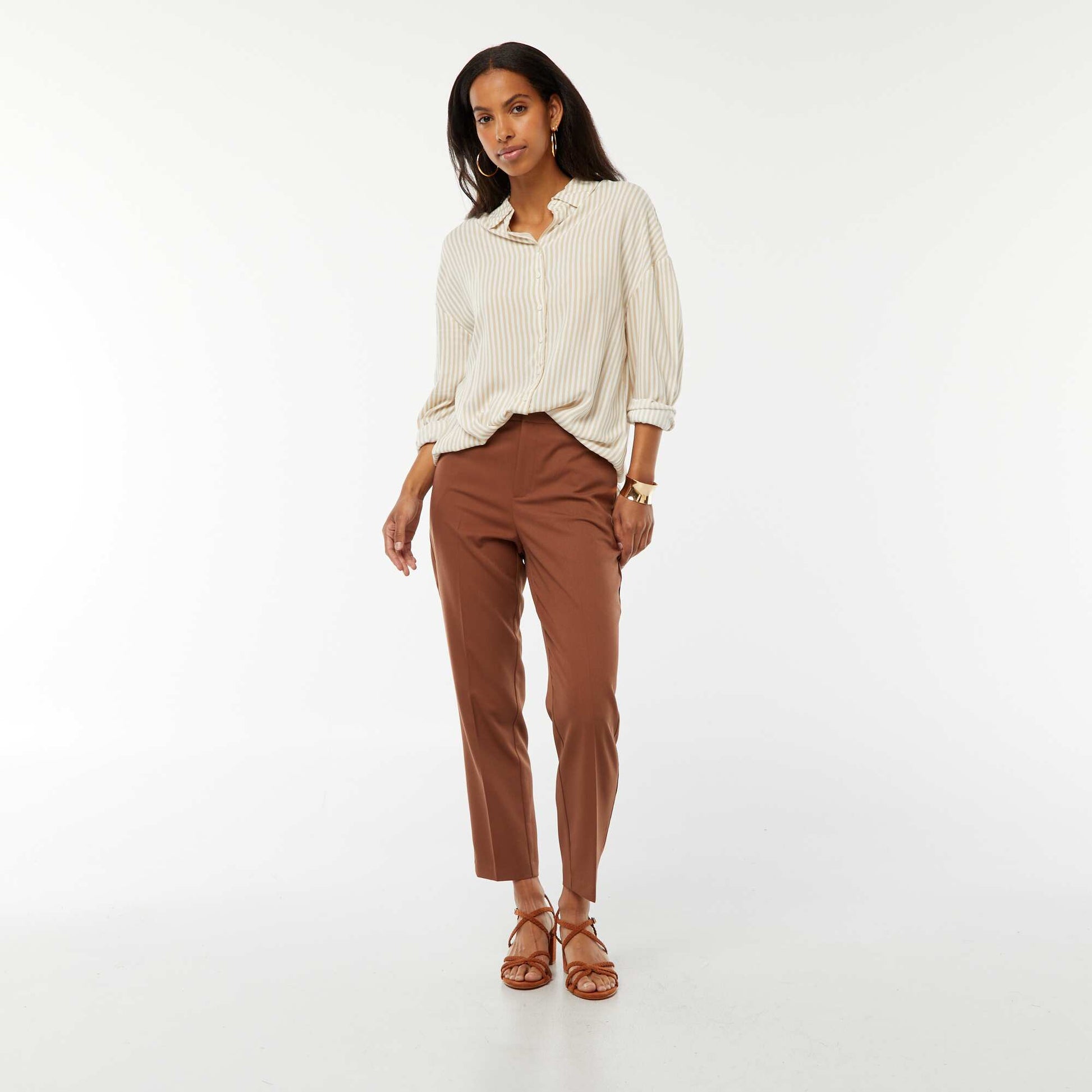 womens black cigarette trousers Twinset Tailored Slim-cut Cigarette Trousers womens black cigarette trousers Twinset Tailored Slim-cut Cigarette Trousers