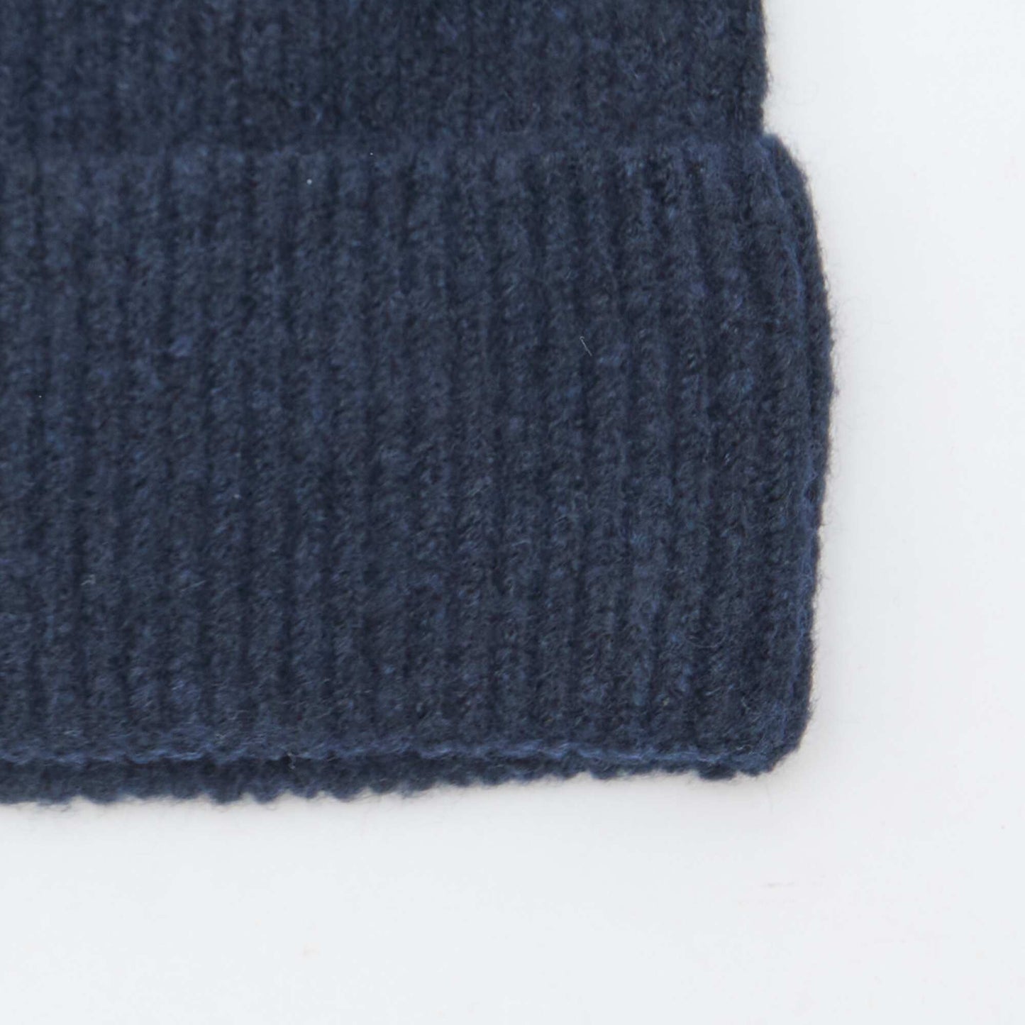 Ribbed cuffed beanie BLUE