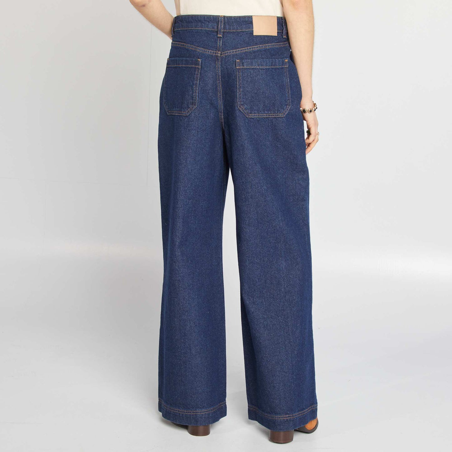 High-rise wide-leg jeans BLUE