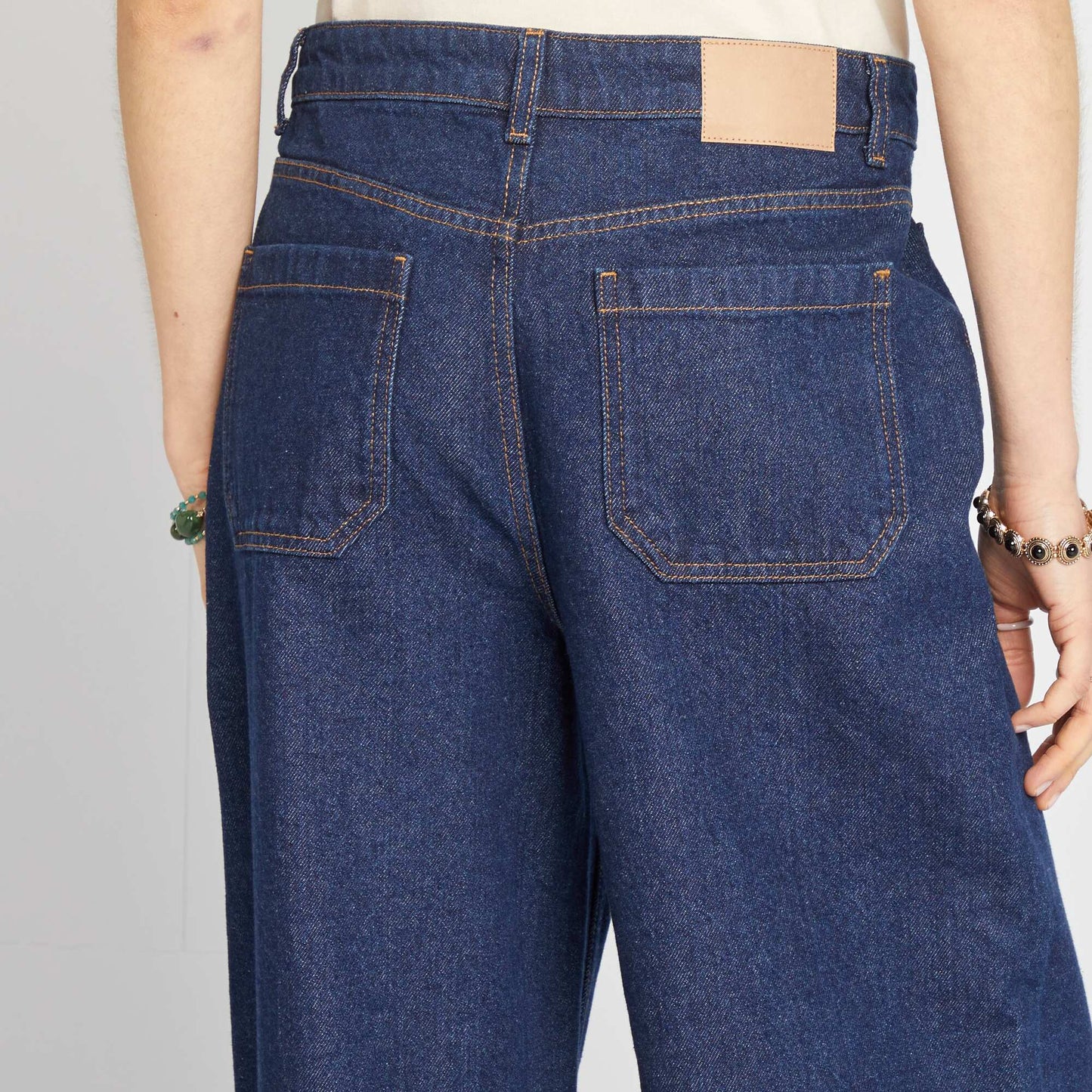 High-rise wide-leg jeans BLUE