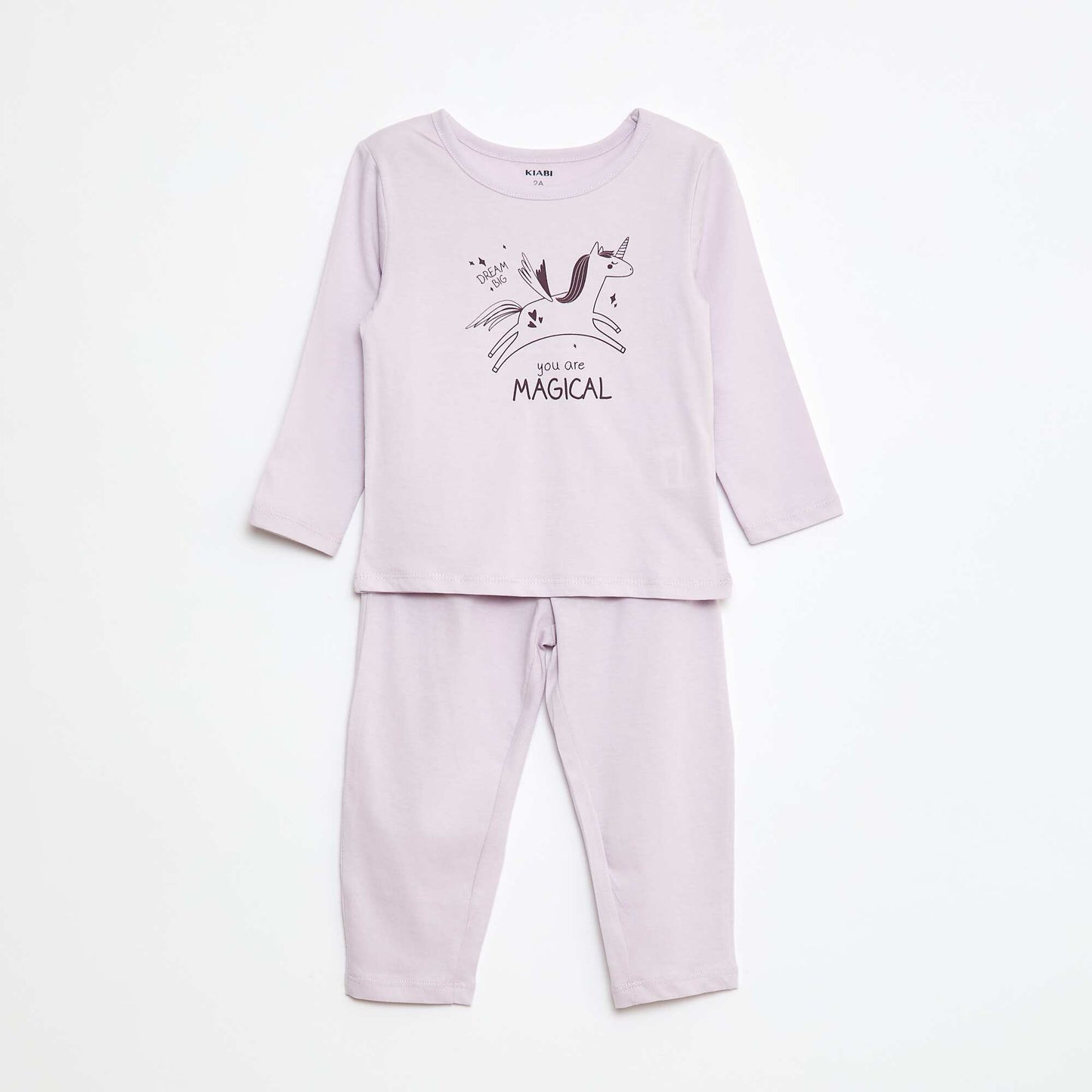 Printed T-shirt + Leggings Pyjama Set - 2 pieces PURPLE