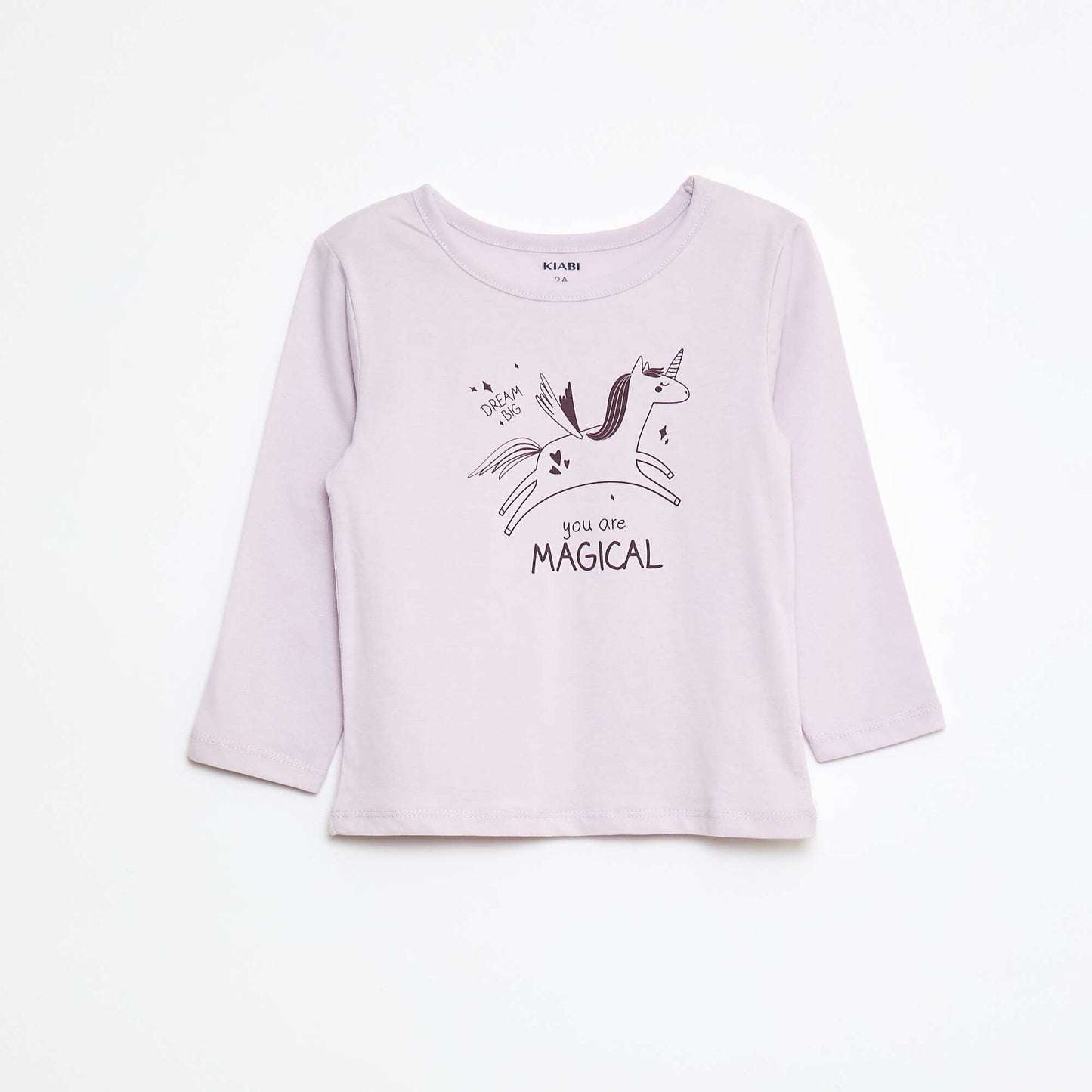 Printed T-shirt + Leggings Pyjama Set - 2 pieces PURPLE