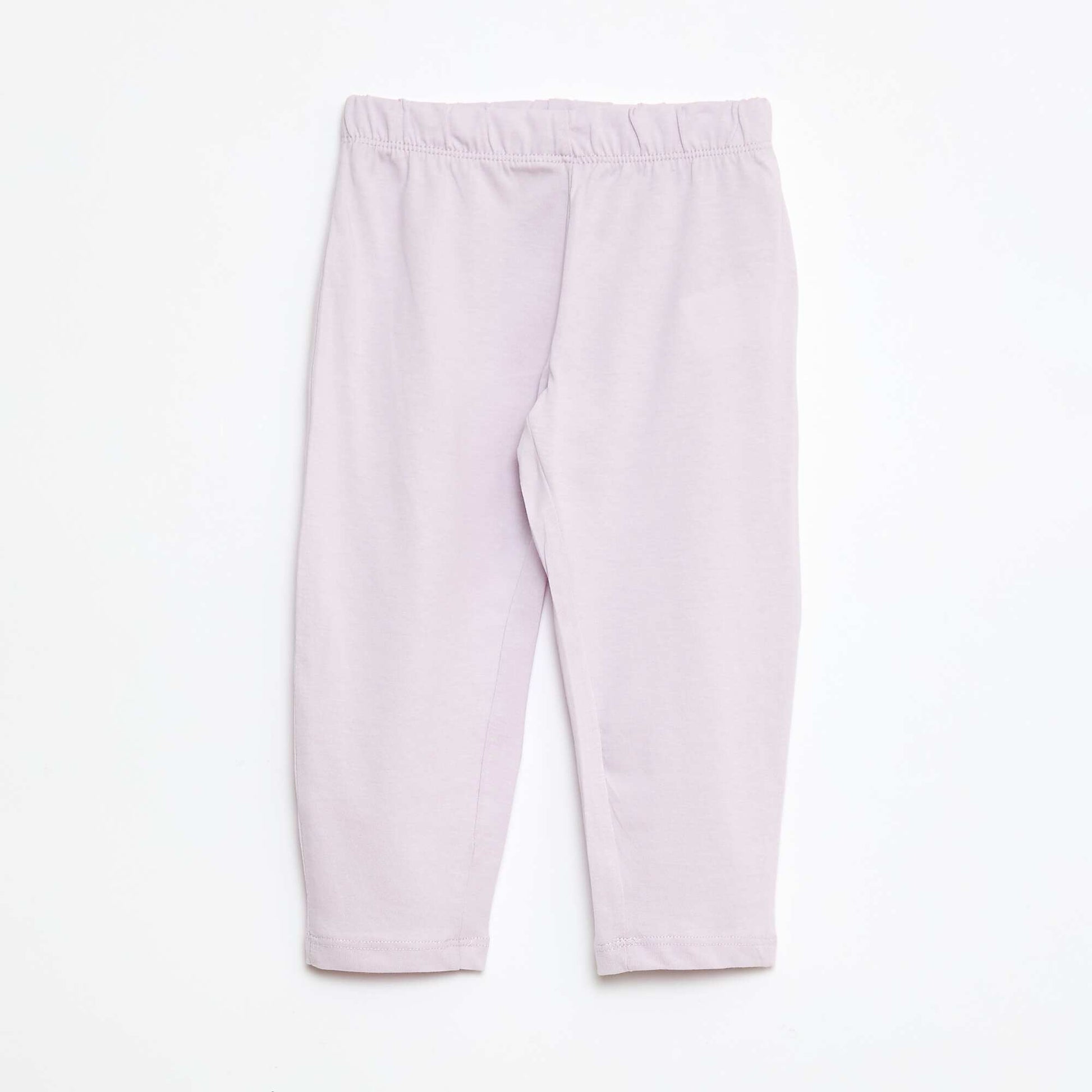 Printed T-shirt + Leggings Pyjama Set - 2 pieces PURPLE