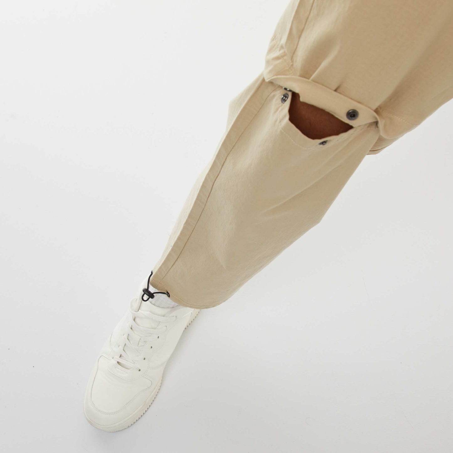Modular 2-in-1 trousers - Shorts BEIGE