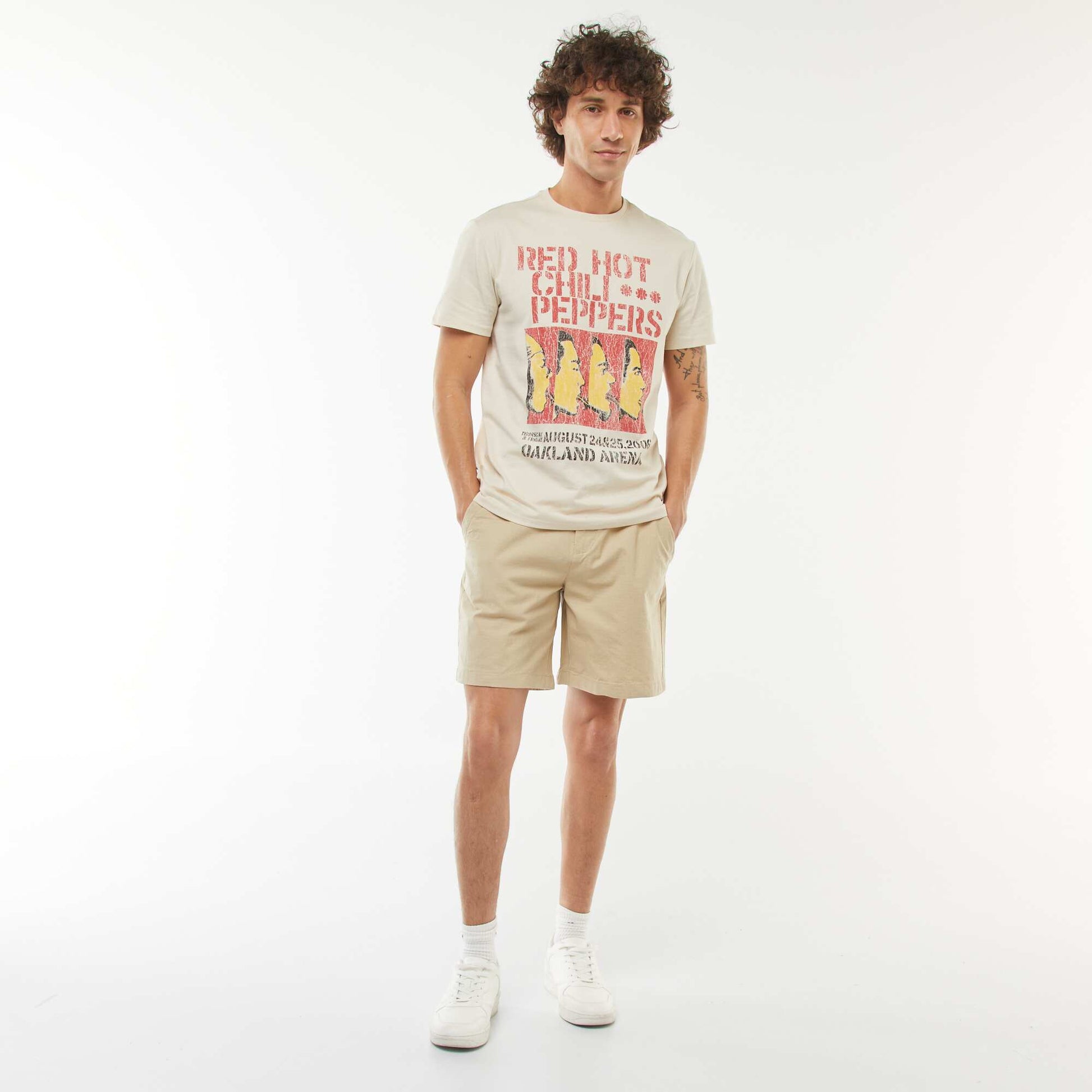 Modular 2-in-1 trousers - Shorts BEIGE