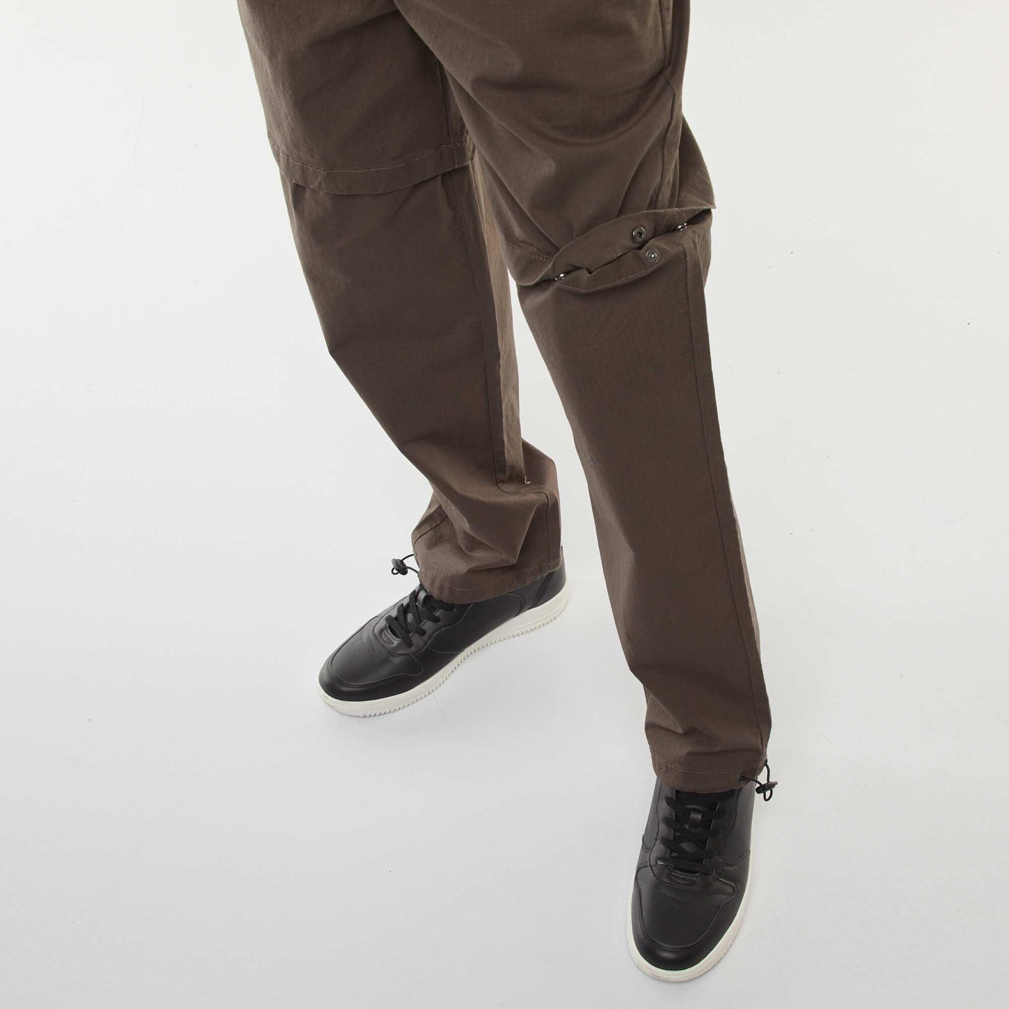 Modular 2-in-1 trousers - Shorts KHAKI
