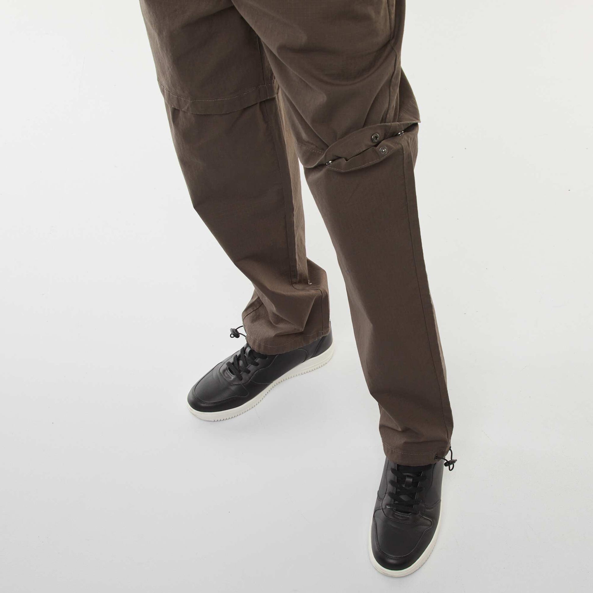 Modular 2-in-1 trousers - Shorts KHAKI