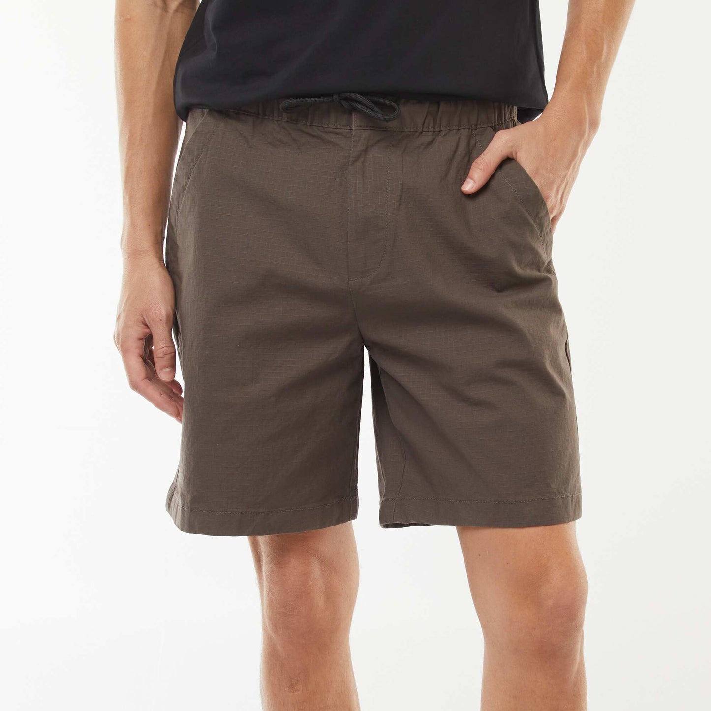 Modular 2-in-1 trousers - Shorts KHAKI
