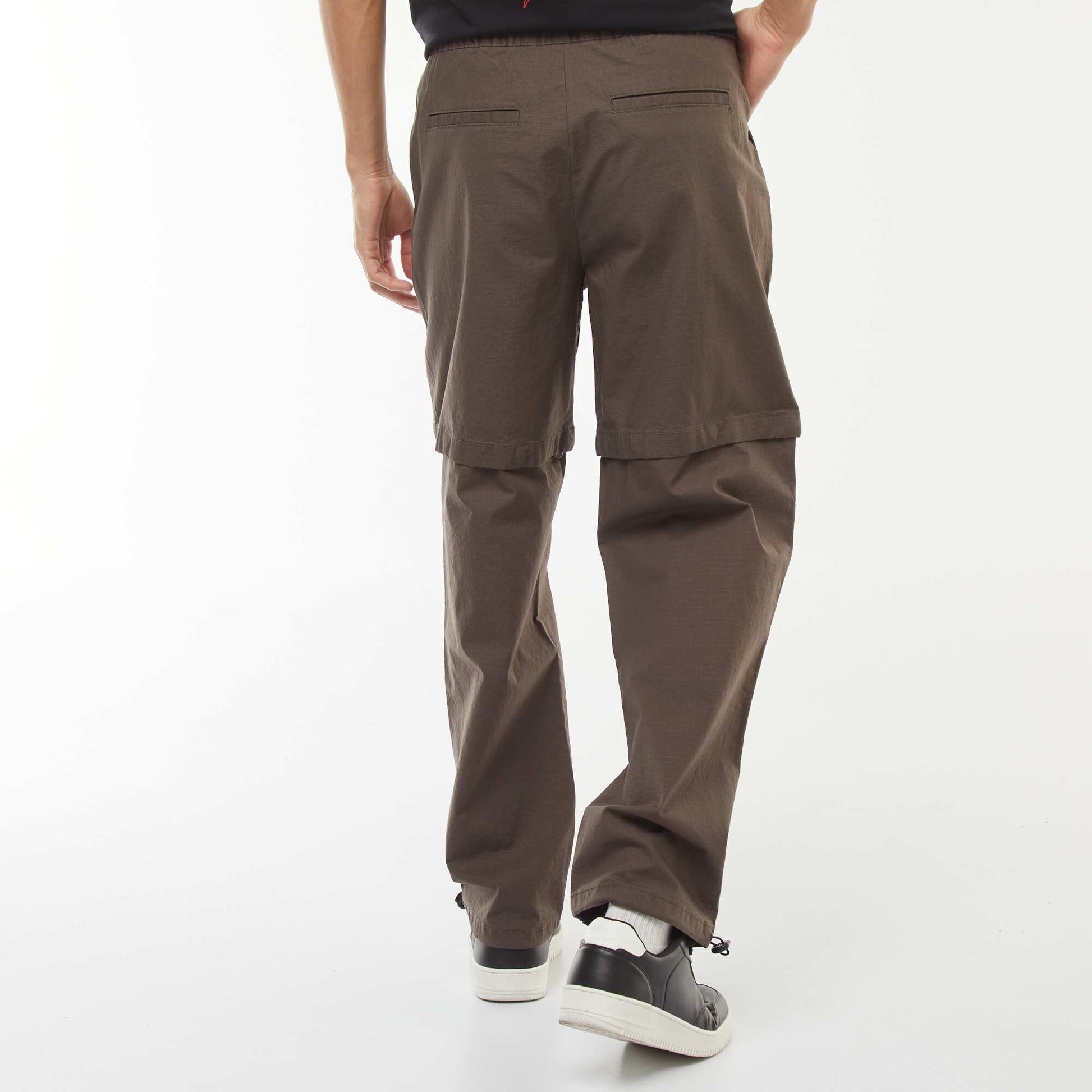 Modular 2-in-1 trousers - Shorts KHAKI