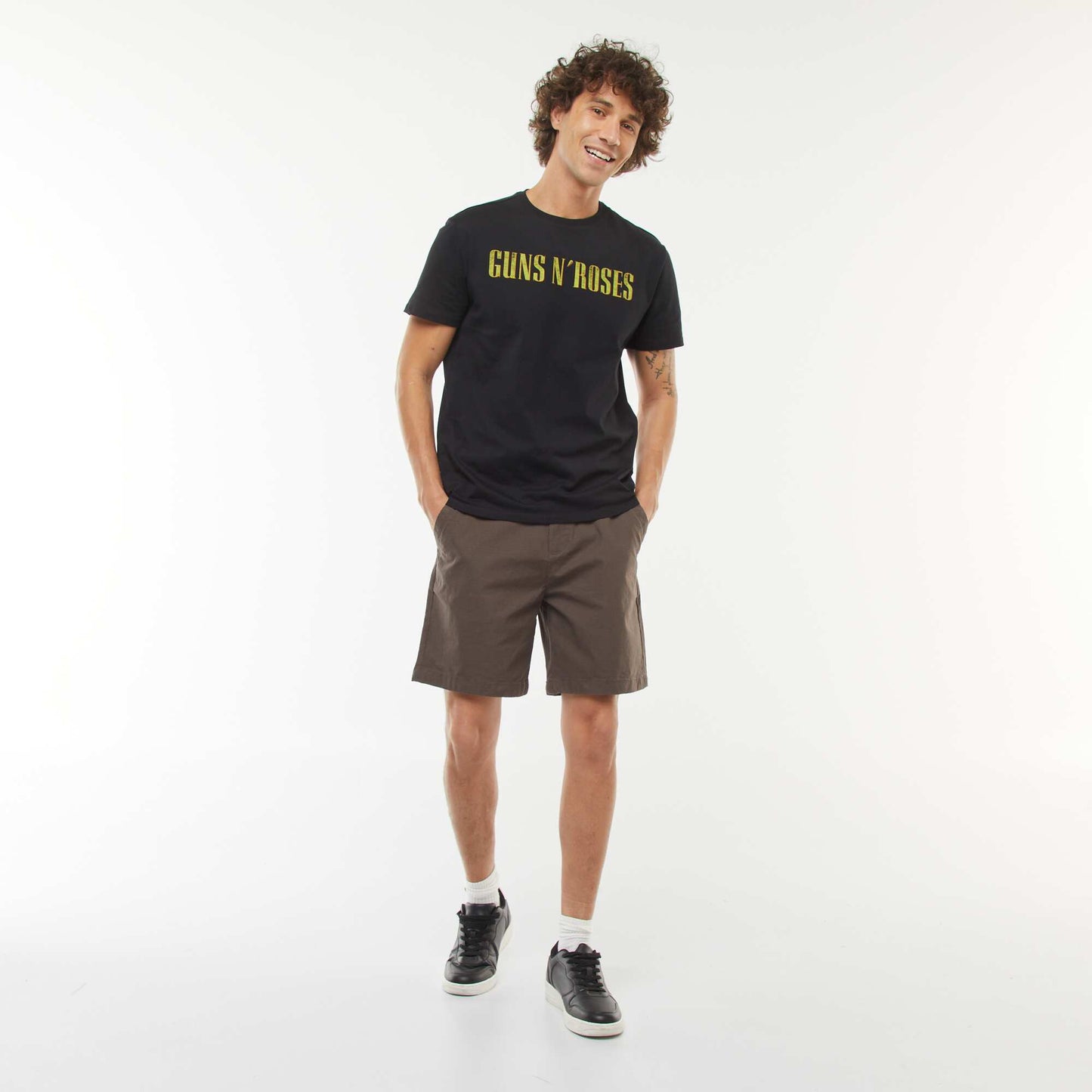 Modular 2-in-1 trousers - Shorts KHAKI