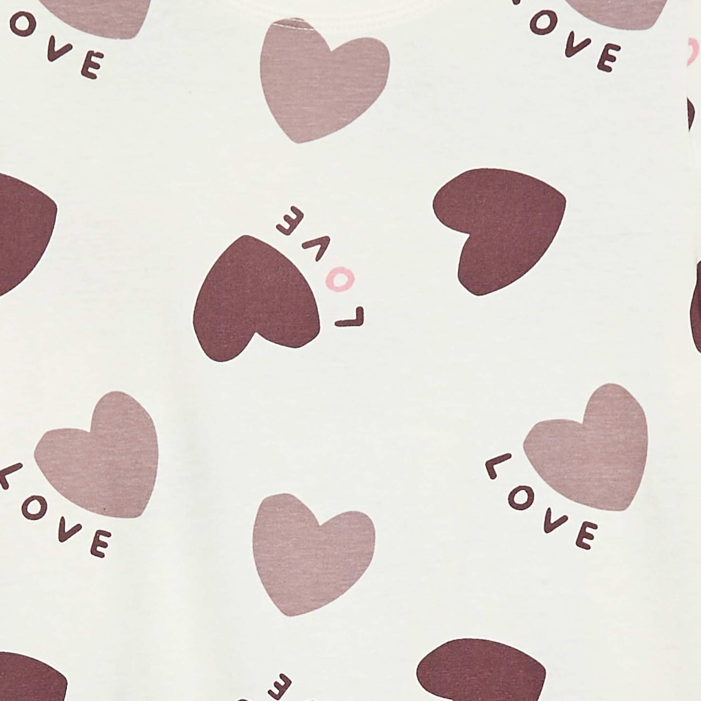 Short-sleeved printed nightshirt PURPLE