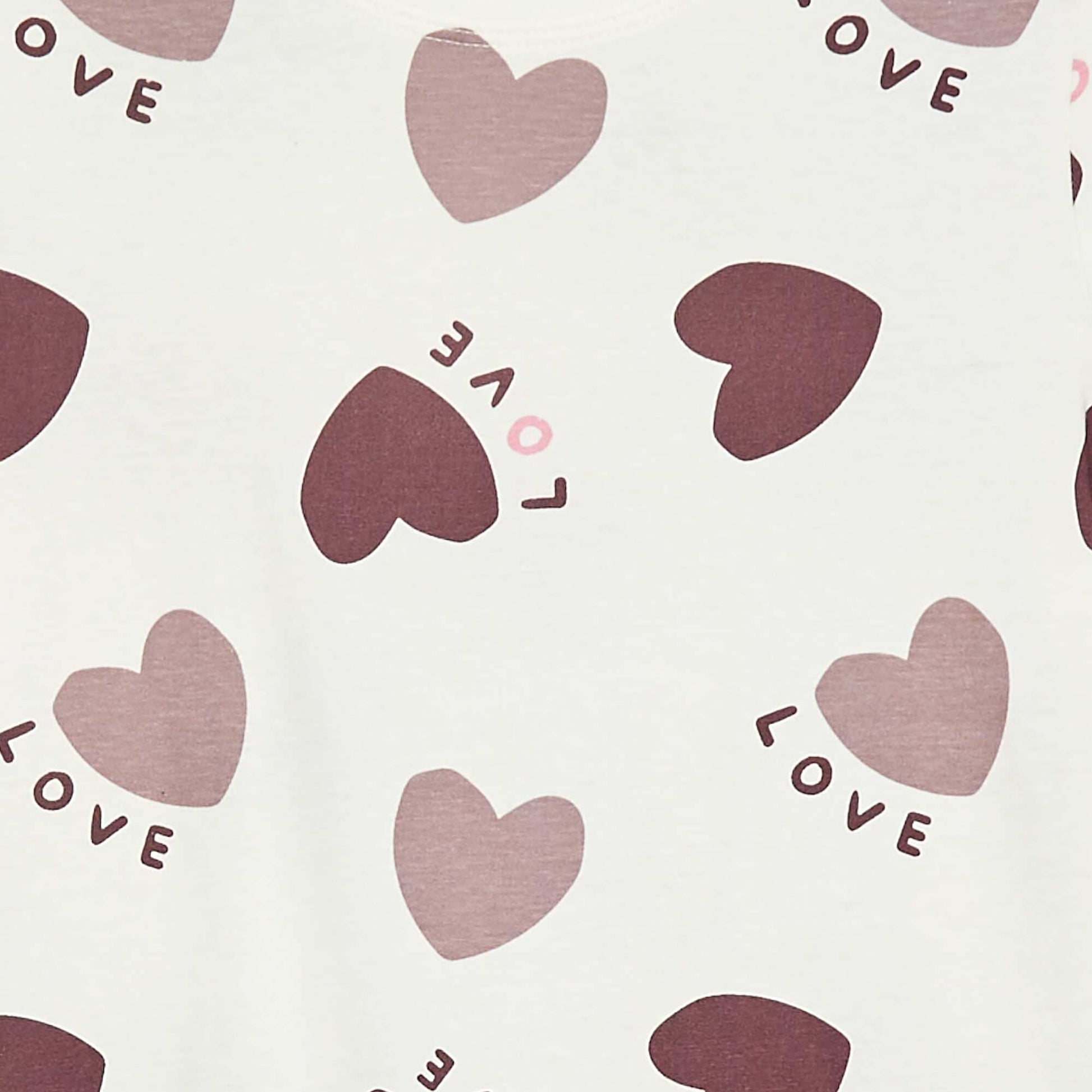 Short-sleeved printed nightshirt PURPLE
