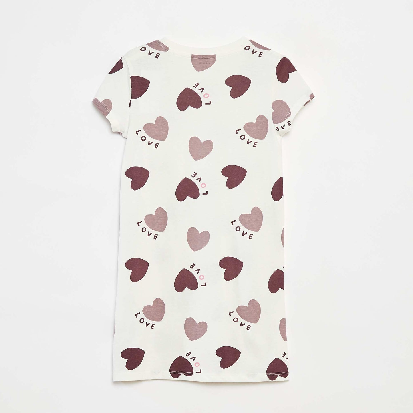 Short-sleeved printed nightshirt PURPLE
