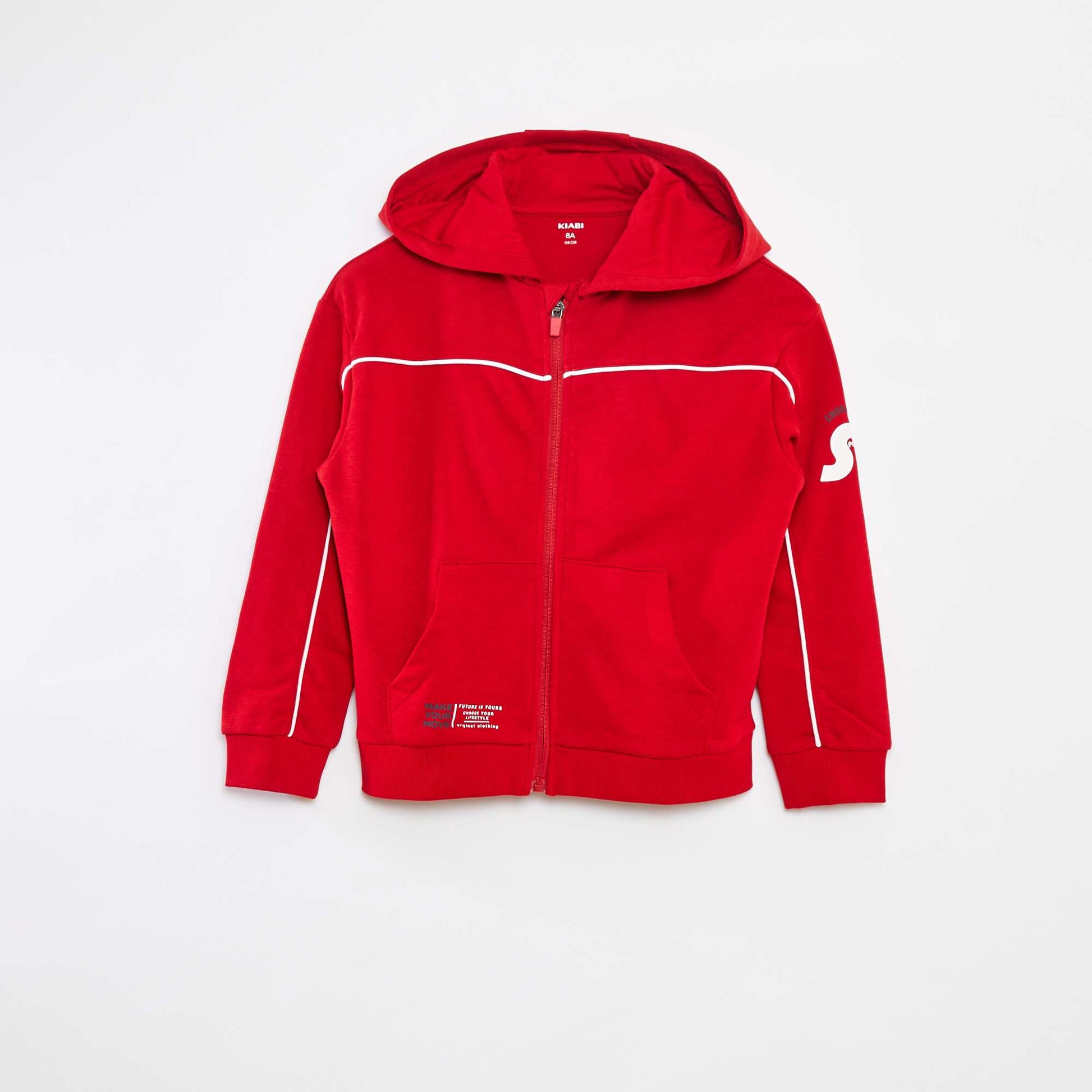 Loose-fit hoodie RED