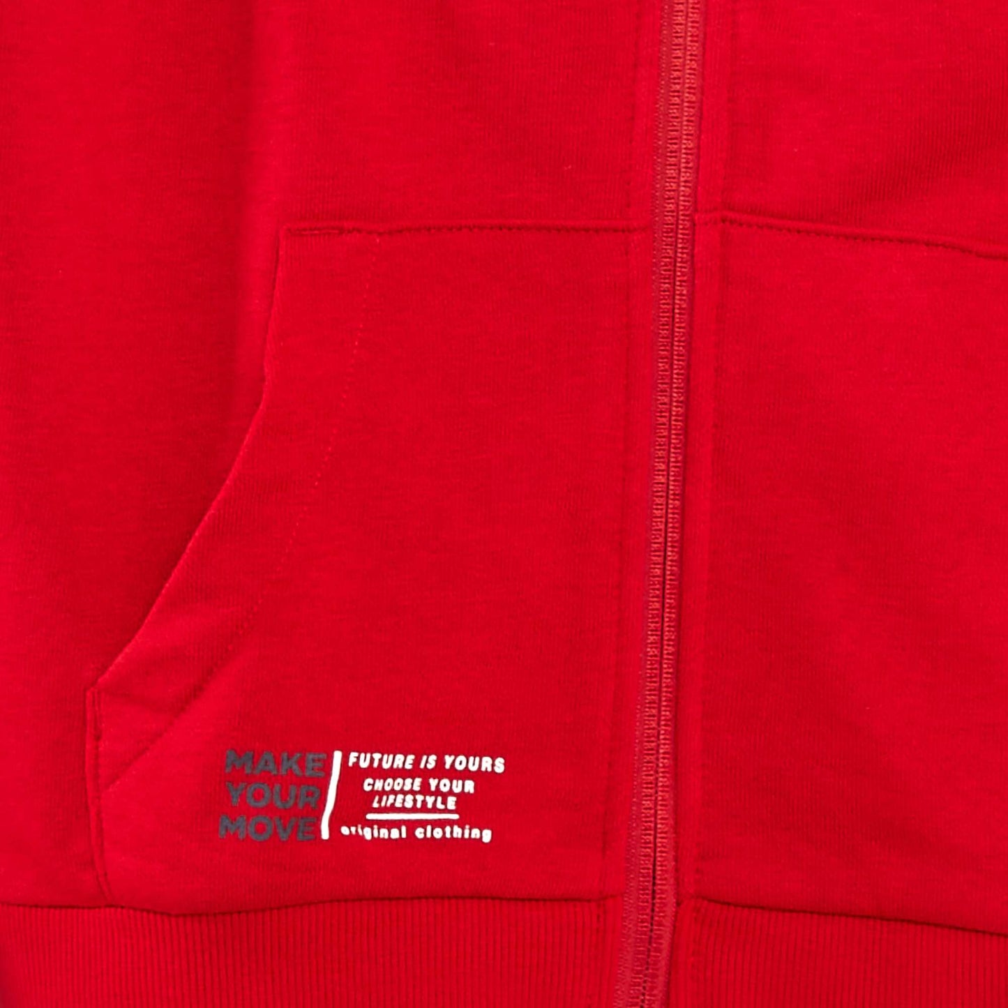 Loose-fit hoodie RED