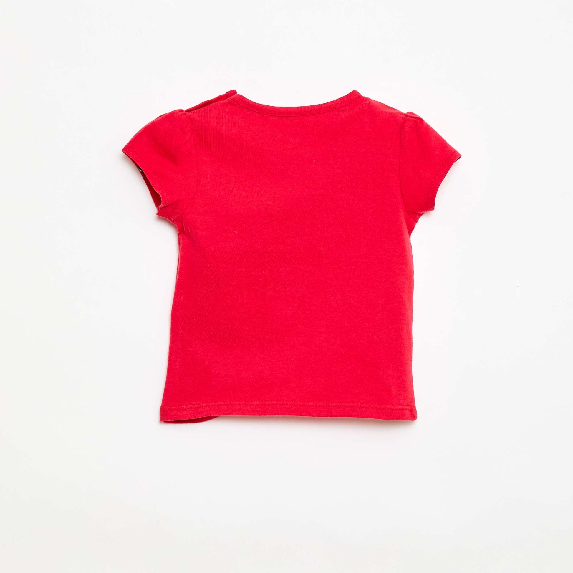 Printed Short-Sleeved T-Shirt RED
