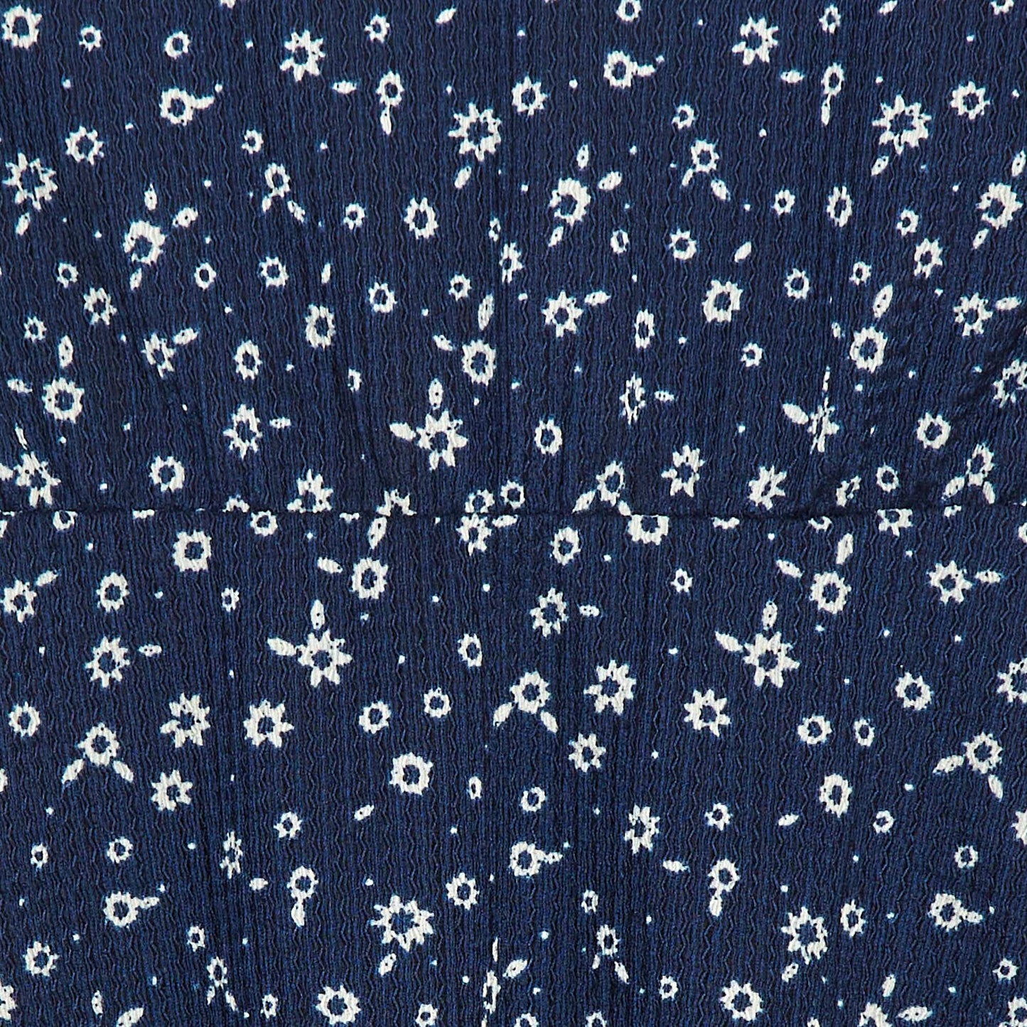 Short-sleeved printed dress BLUE