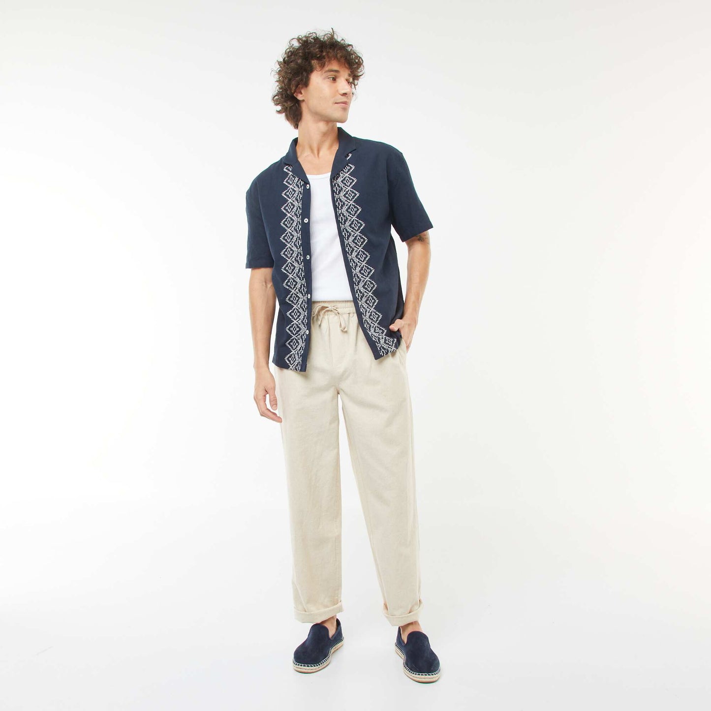 Plain vest top in ribbed knit fabric WHITE