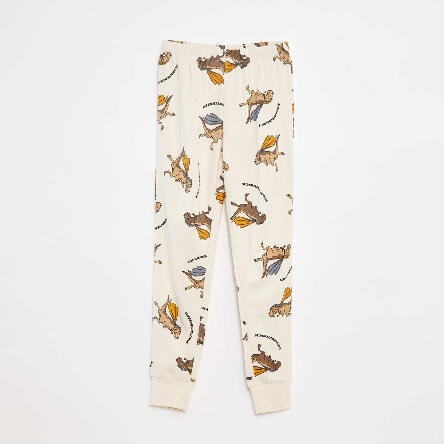 Long-sleeved T-shirt + trousers pyjama set - 2-piece set BEIGE