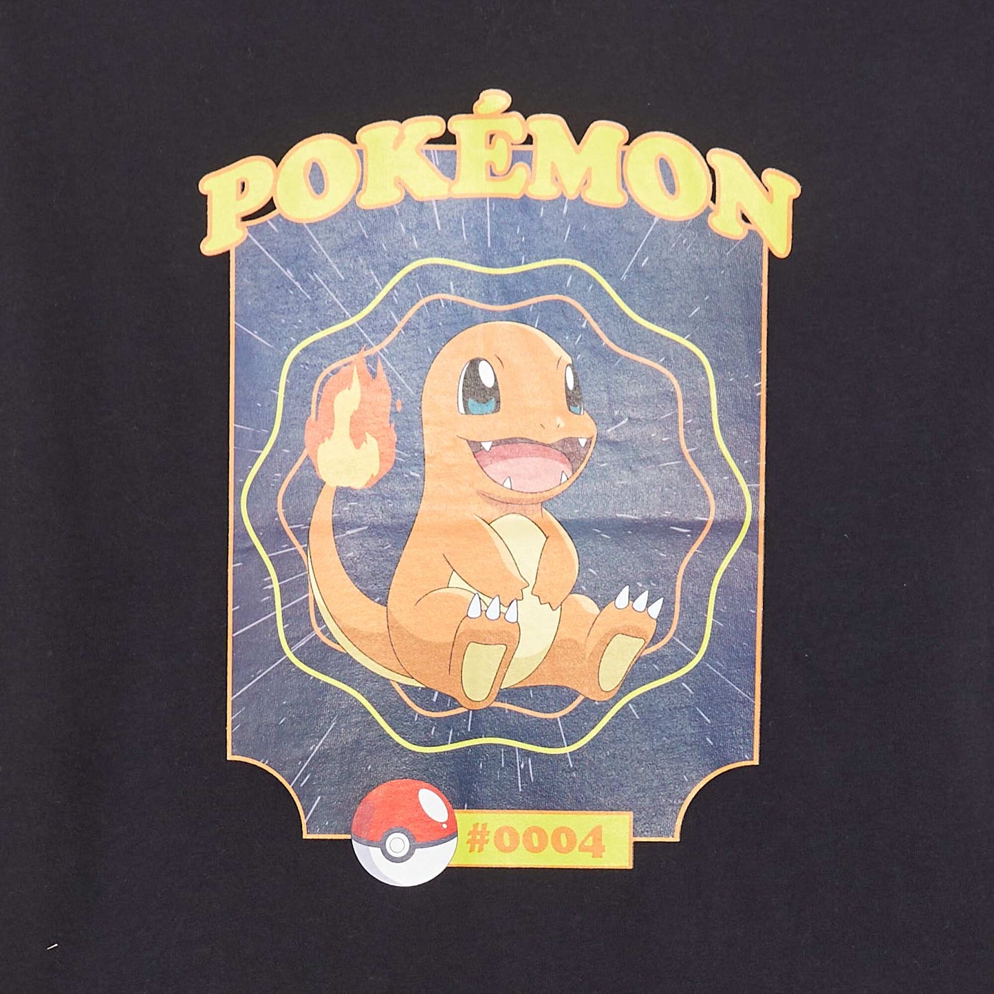 'Charmander' short-sleeved T-shirt BLACK