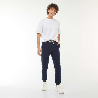 Warm fleece jogging pants BLUE