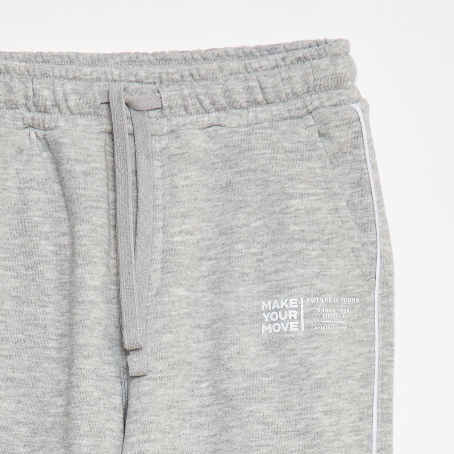 French terry joggers with contrasting trim BLUE