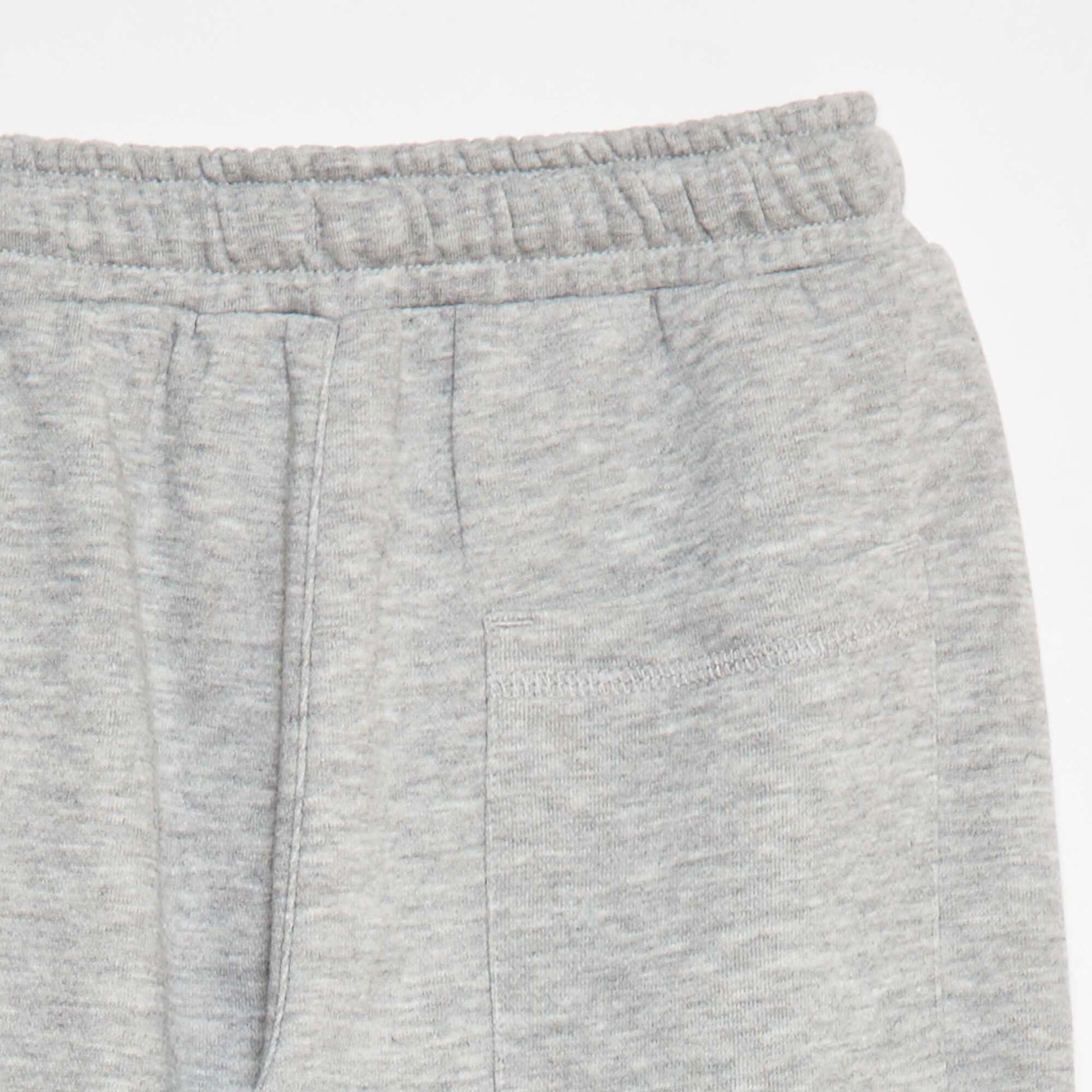 French terry joggers with contrasting trim BLUE