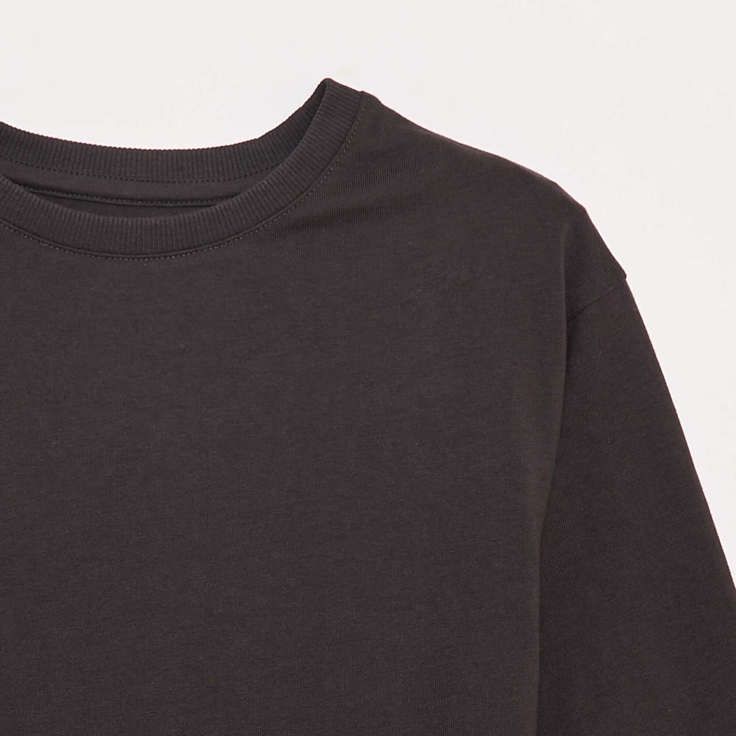 Long-sleeved jersey T-shirt BLACK