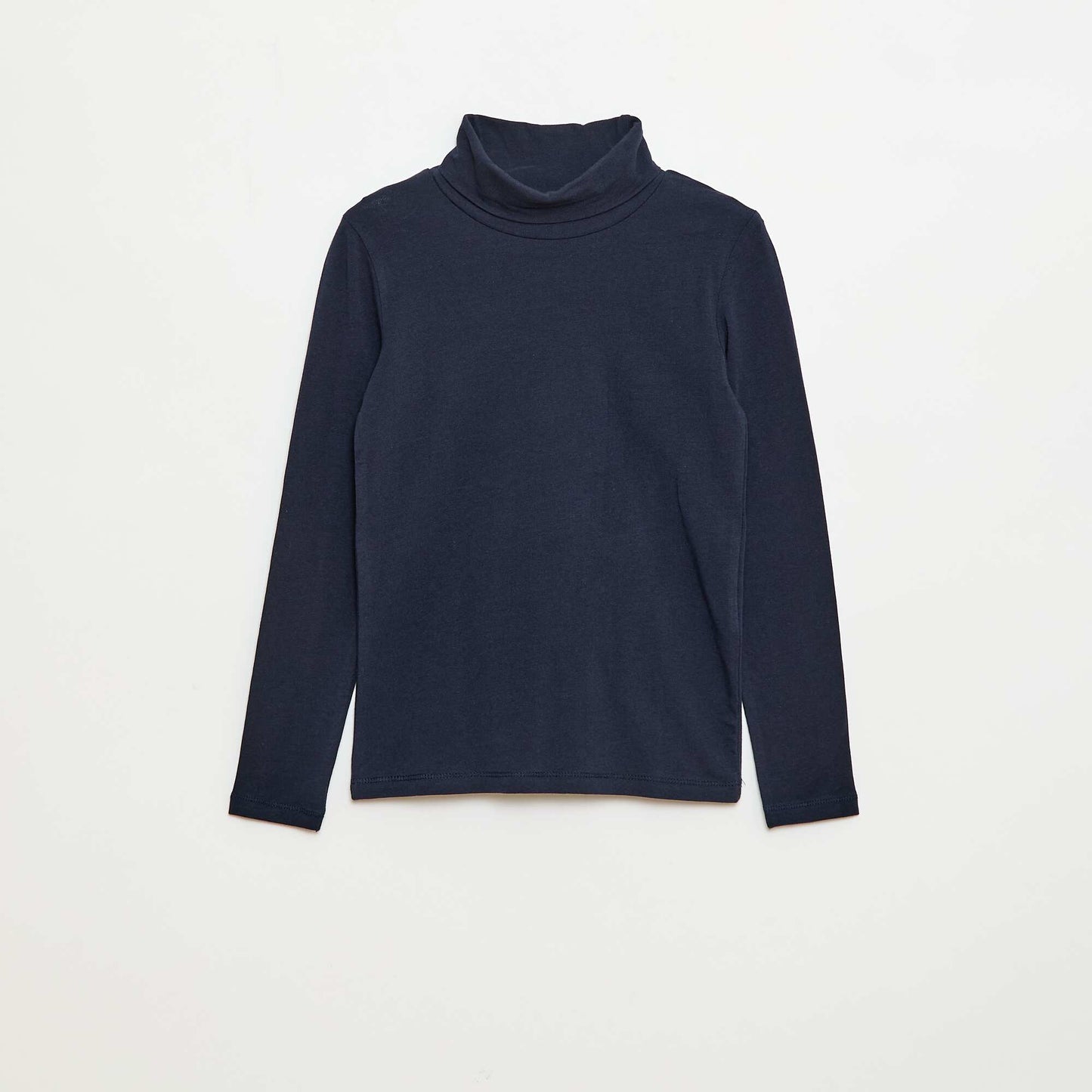 Plain Roll Neck Top BLUE