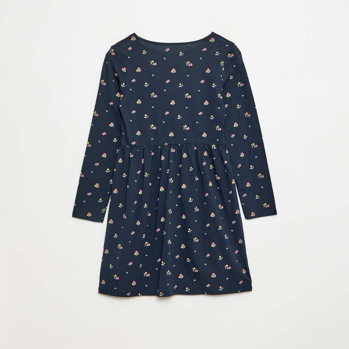 Cotton Print Dress BLUE