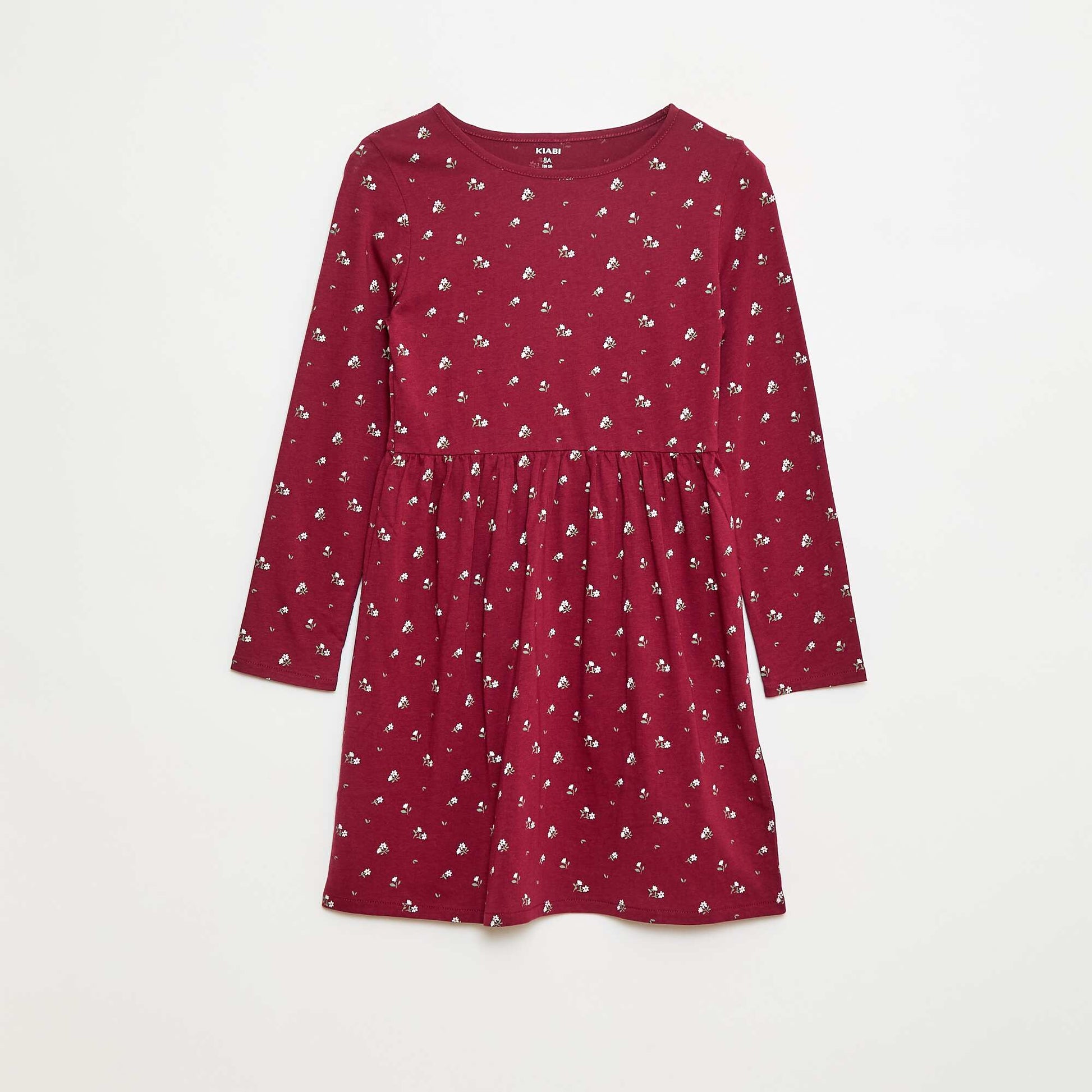 Cotton Dress with Print RED