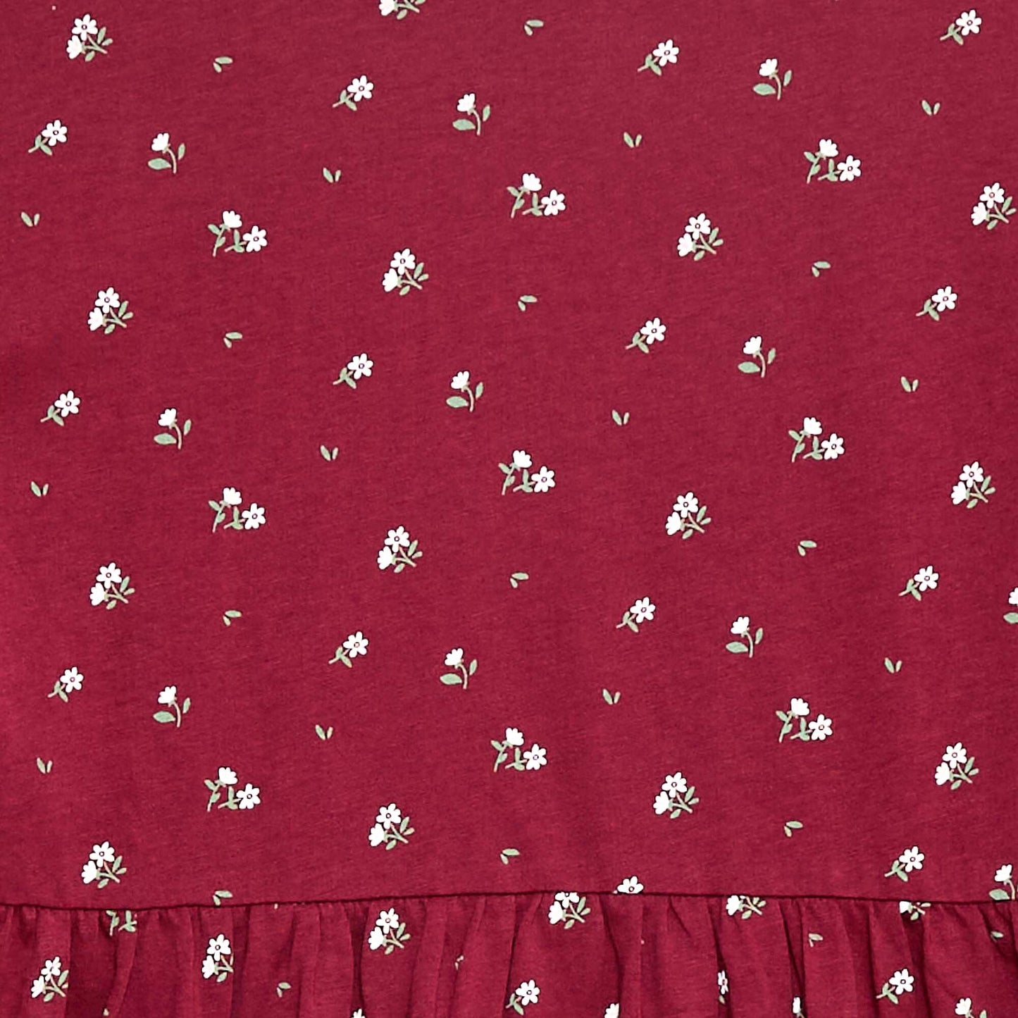 Cotton Dress with Print RED