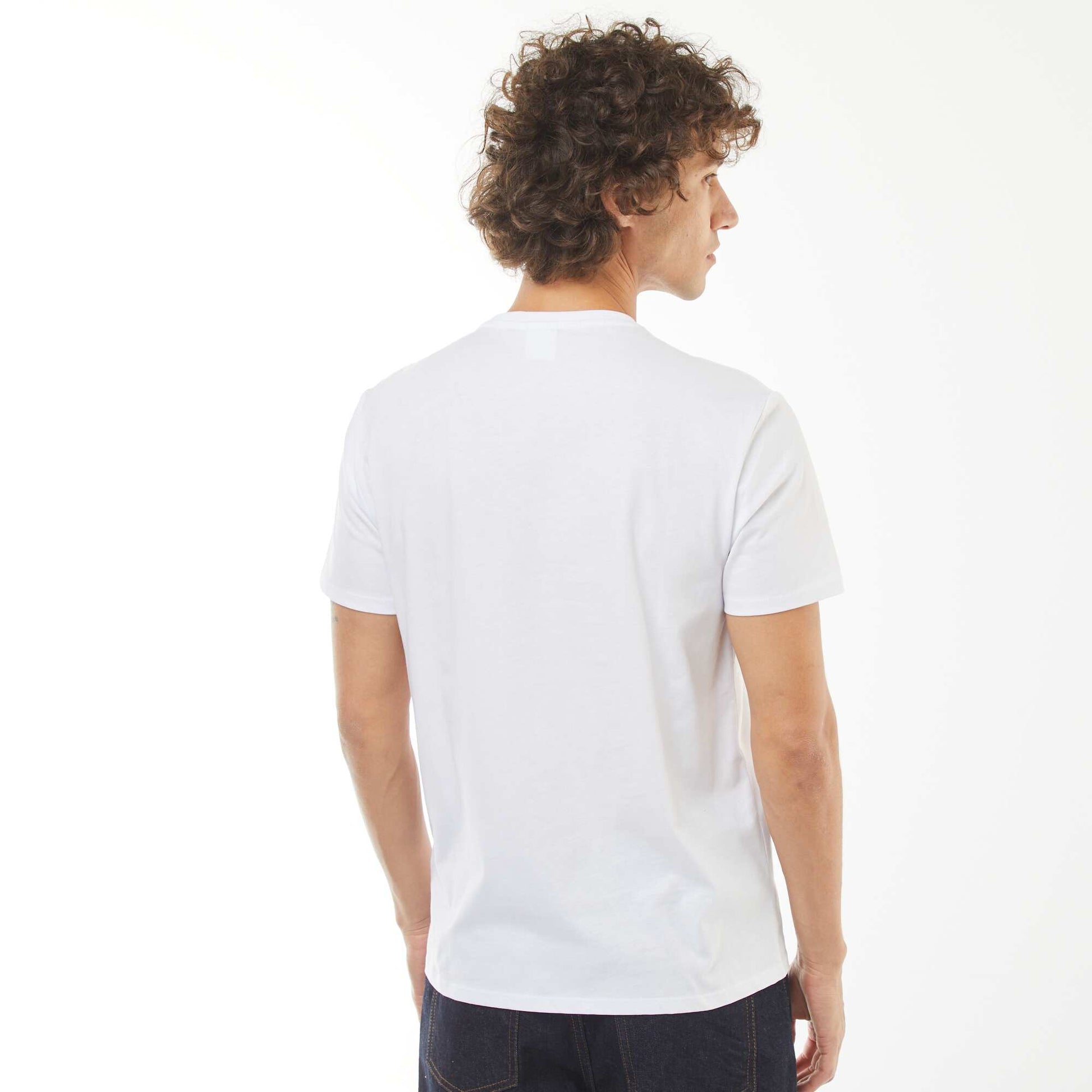 NFL Giants printed short-sleeved T-shirt WHITE