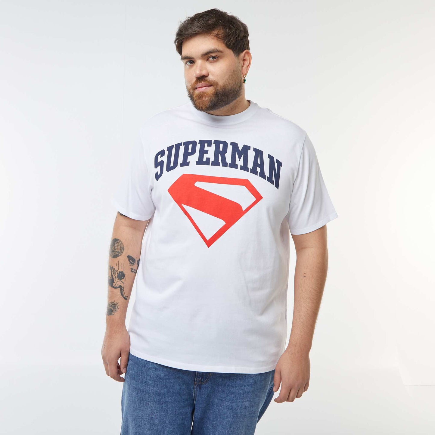 DC Comics Superman short-sleeved T-shirt WHITE