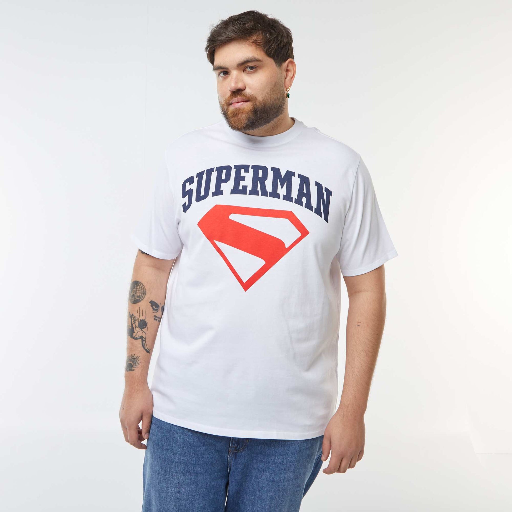 DC Comics Superman short-sleeved T-shirt WHITE