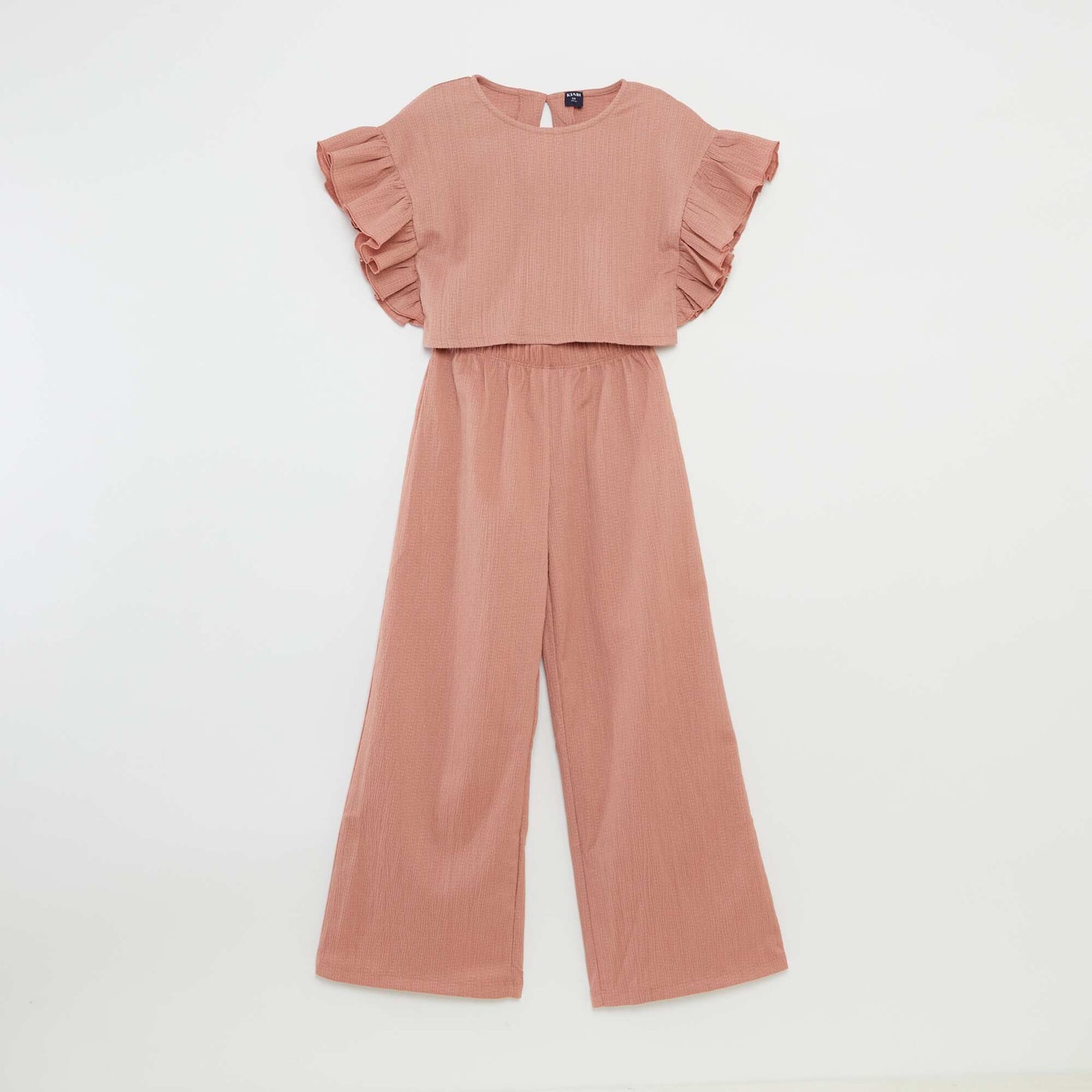 Flowing T-shirt + trousers set - 2-piece set PINK