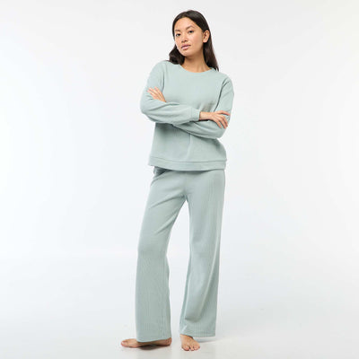 Plain Jersey Pajama Set BLUE
