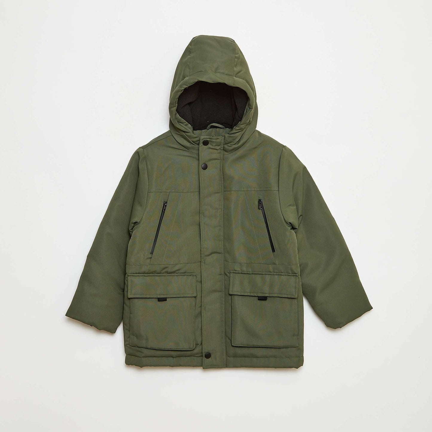 Water-Repellent Hooded Parka GREEN