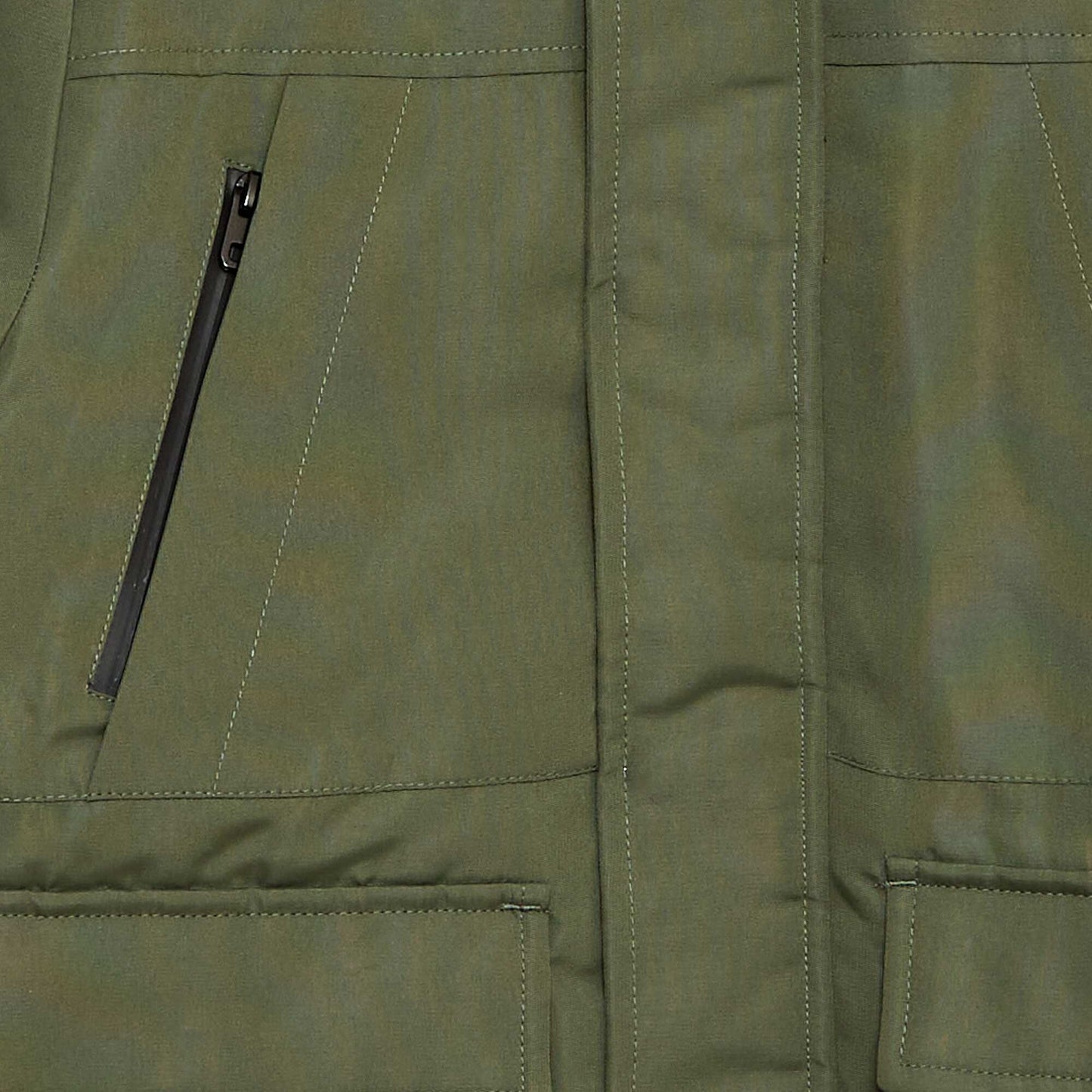 Water-Repellent Hooded Parka GREEN