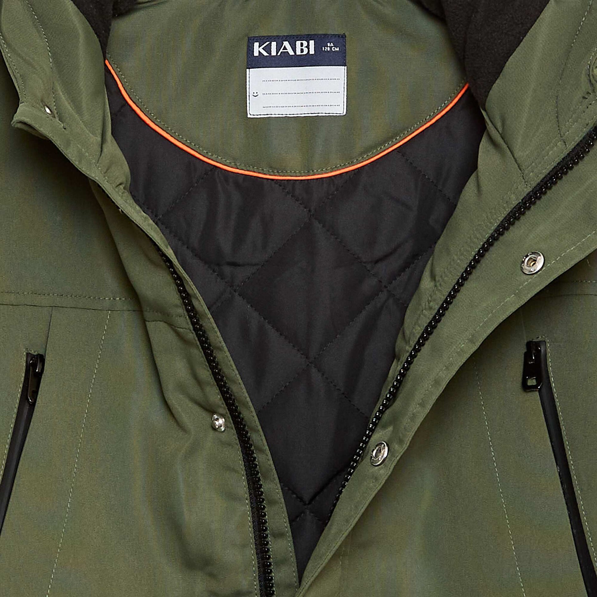 Water-Repellent Hooded Parka GREEN