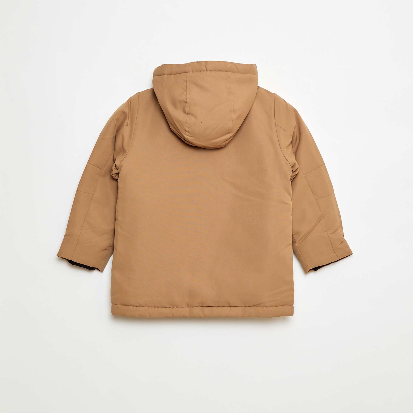 Water-Repellent Hooded Parka BEIGE