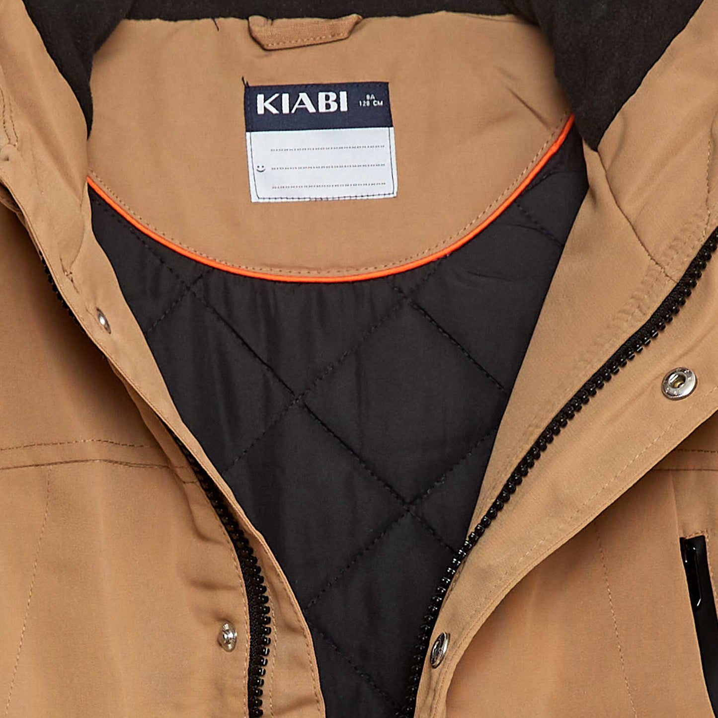 Water-Repellent Hooded Parka BEIGE