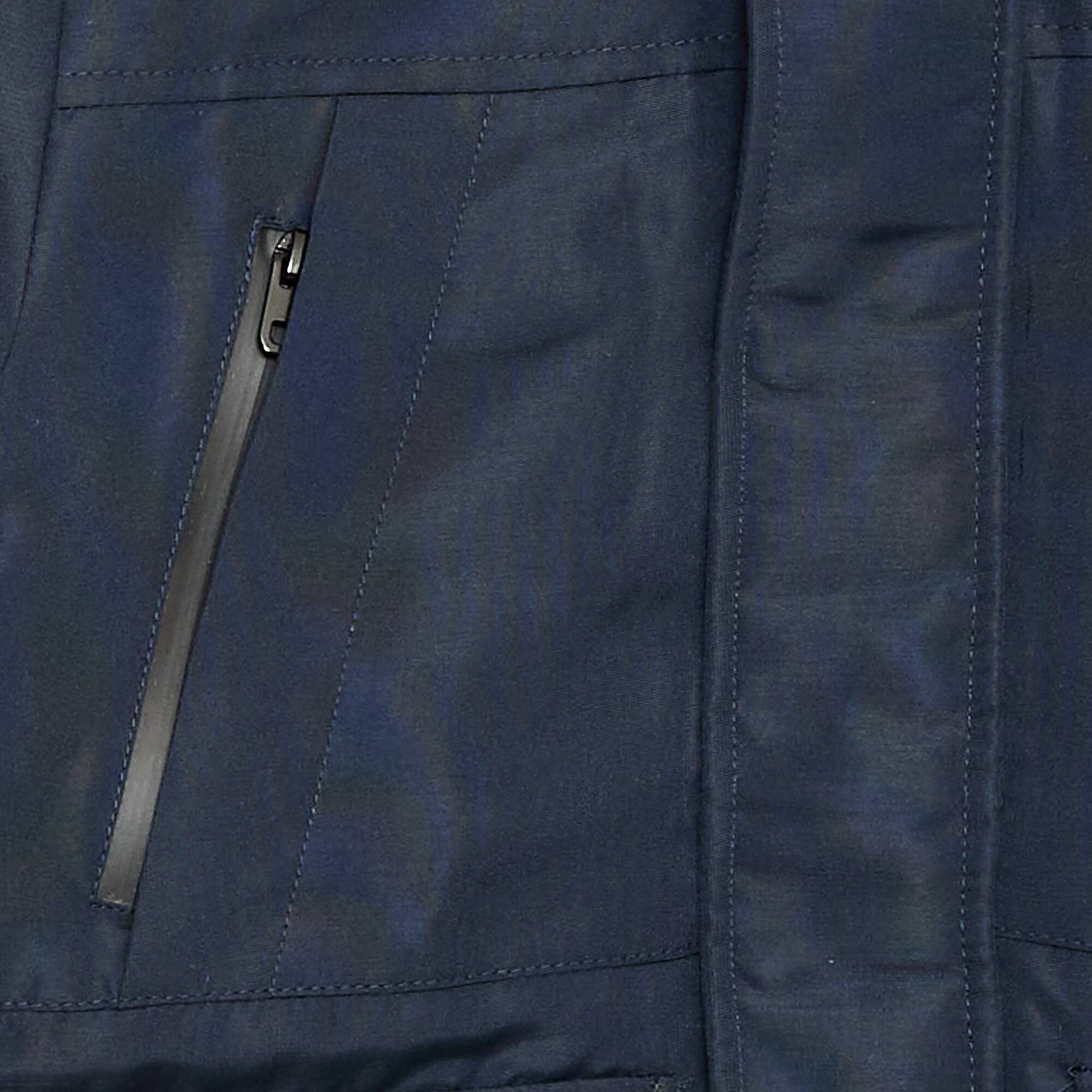Water-Repellent Hooded Parka BLUE