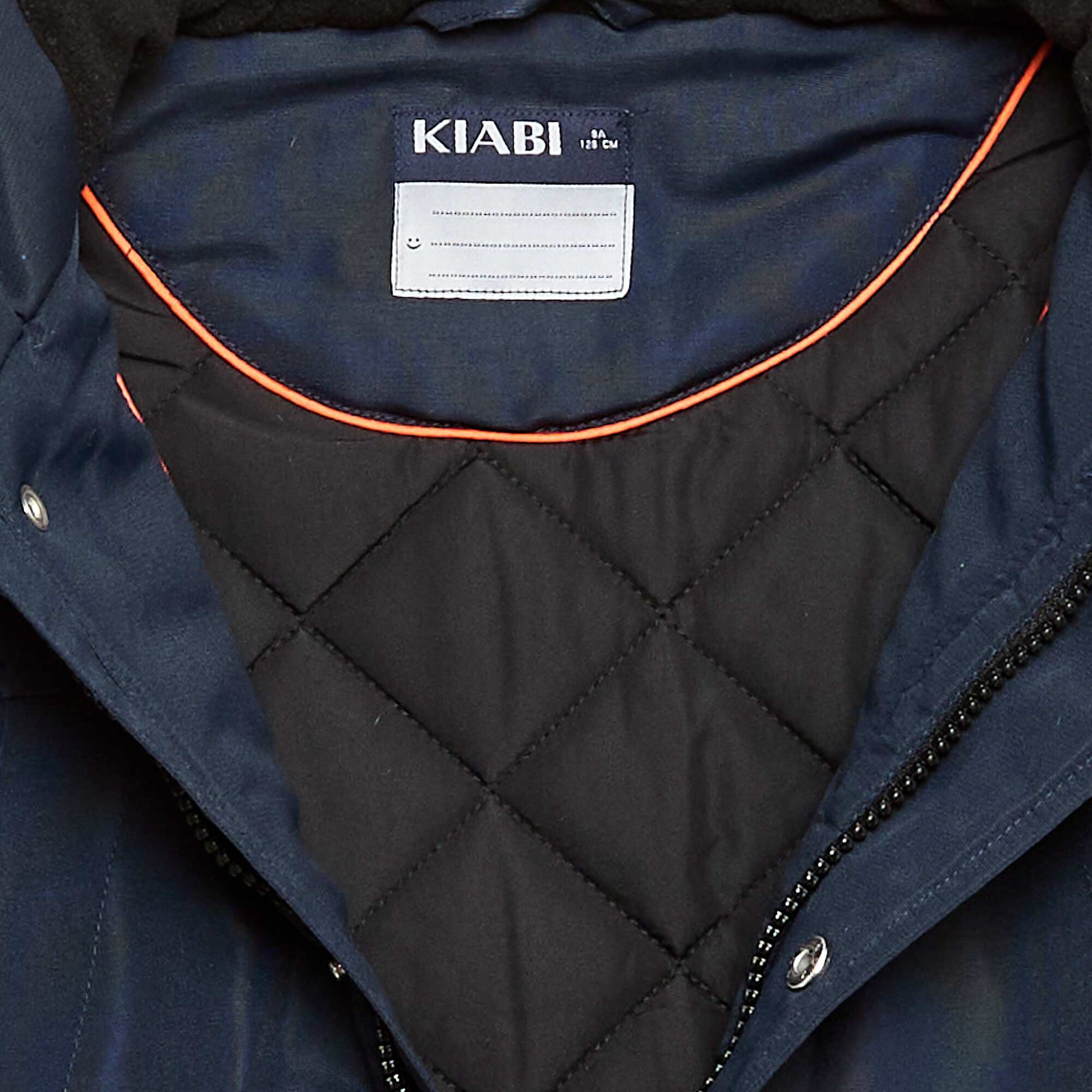 Water-Repellent Hooded Parka BLUE