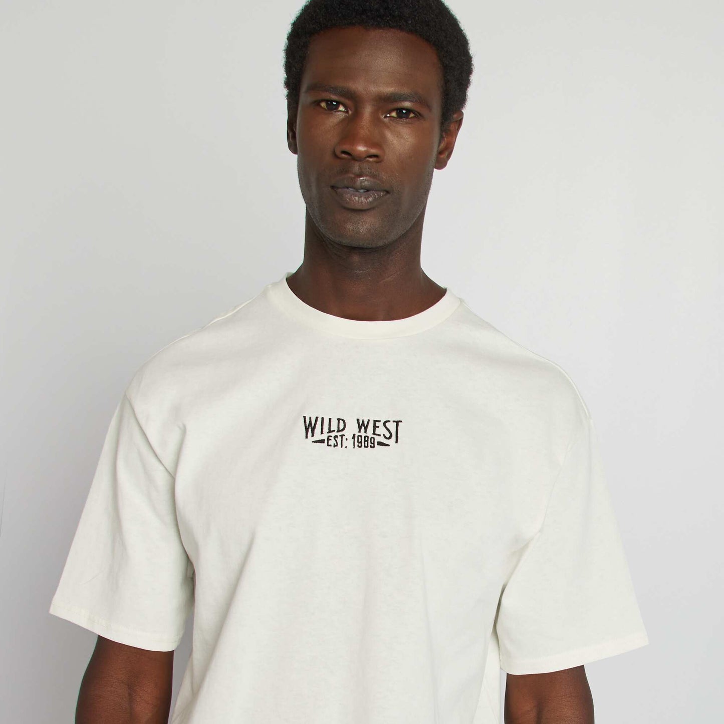 'Wild West' short-sleeved T-shirt WHITE