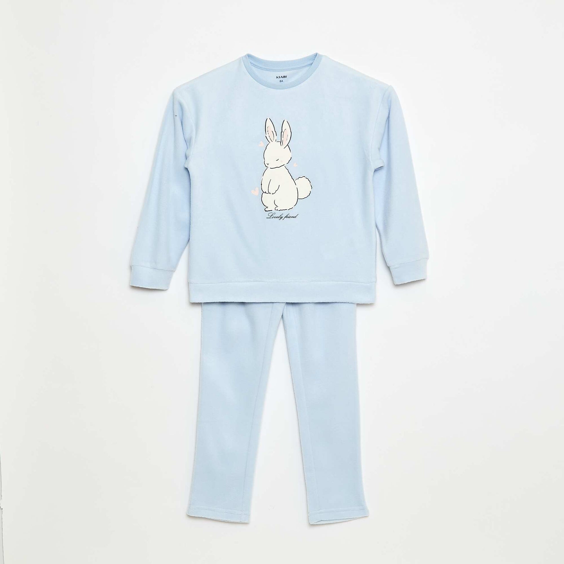 Patterned Pyjama Top BLUE
