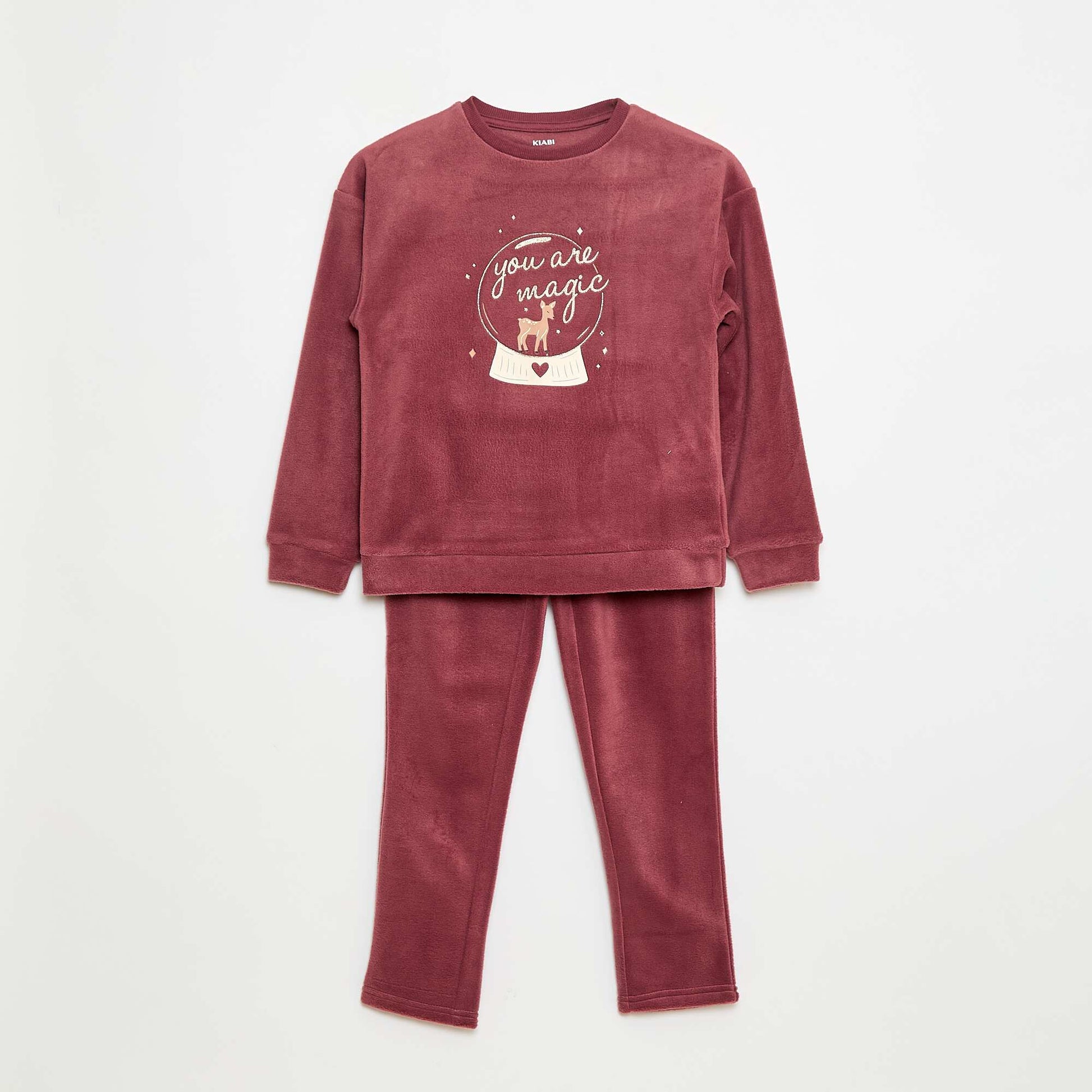 Patterned Pyjama Top PINK